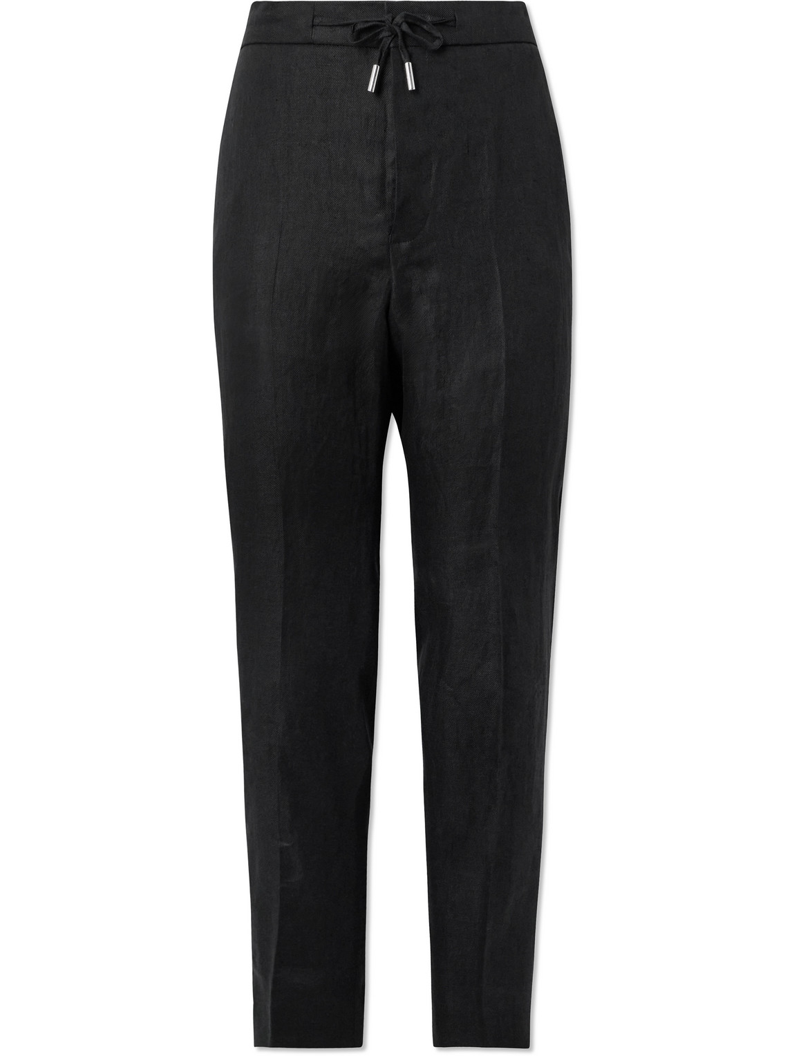 James Slim-Fit Straight-Leg Linen-Twill Drawstring Suit Trousers