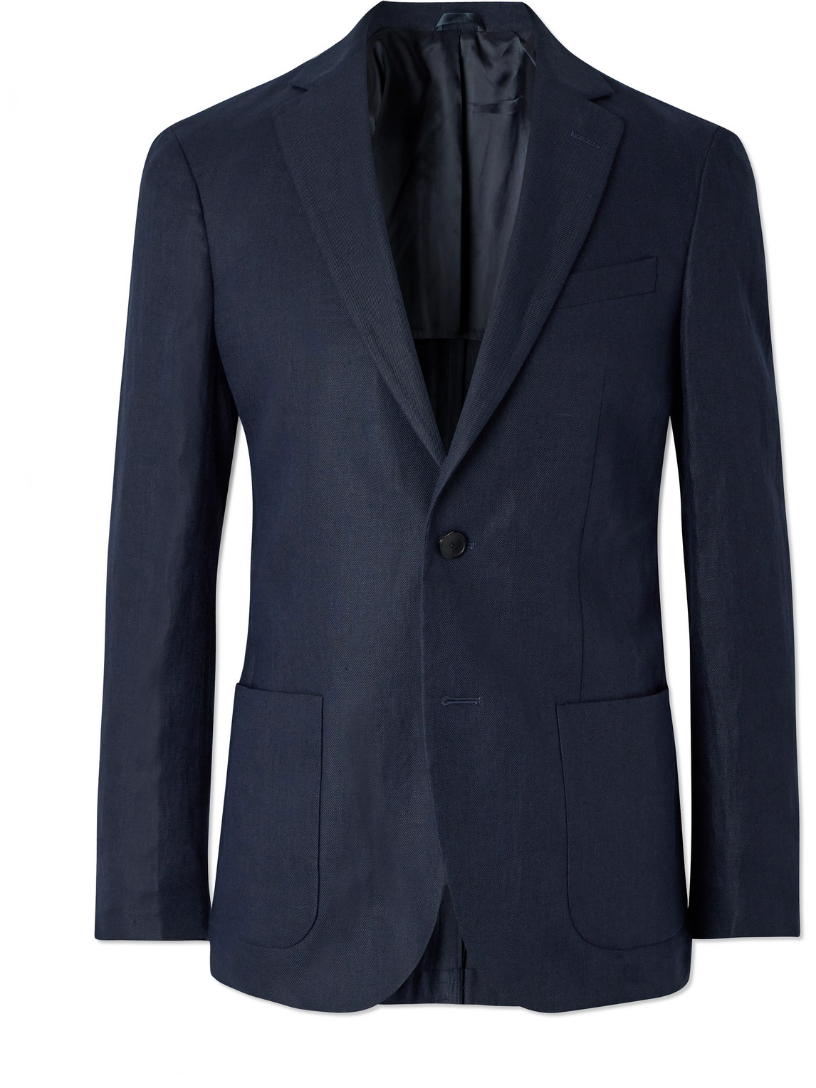 Unstructured Linen Suit Jacket