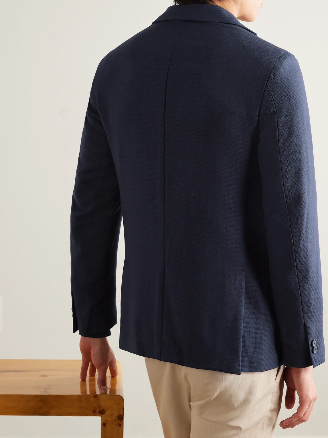 Mr P. - Virgin Wool-Hopsack Blazer