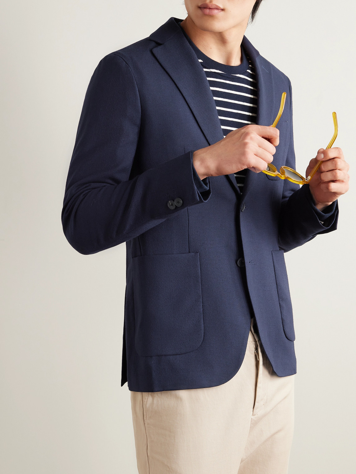 Mr P. - Virgin Wool-Hopsack Blazer