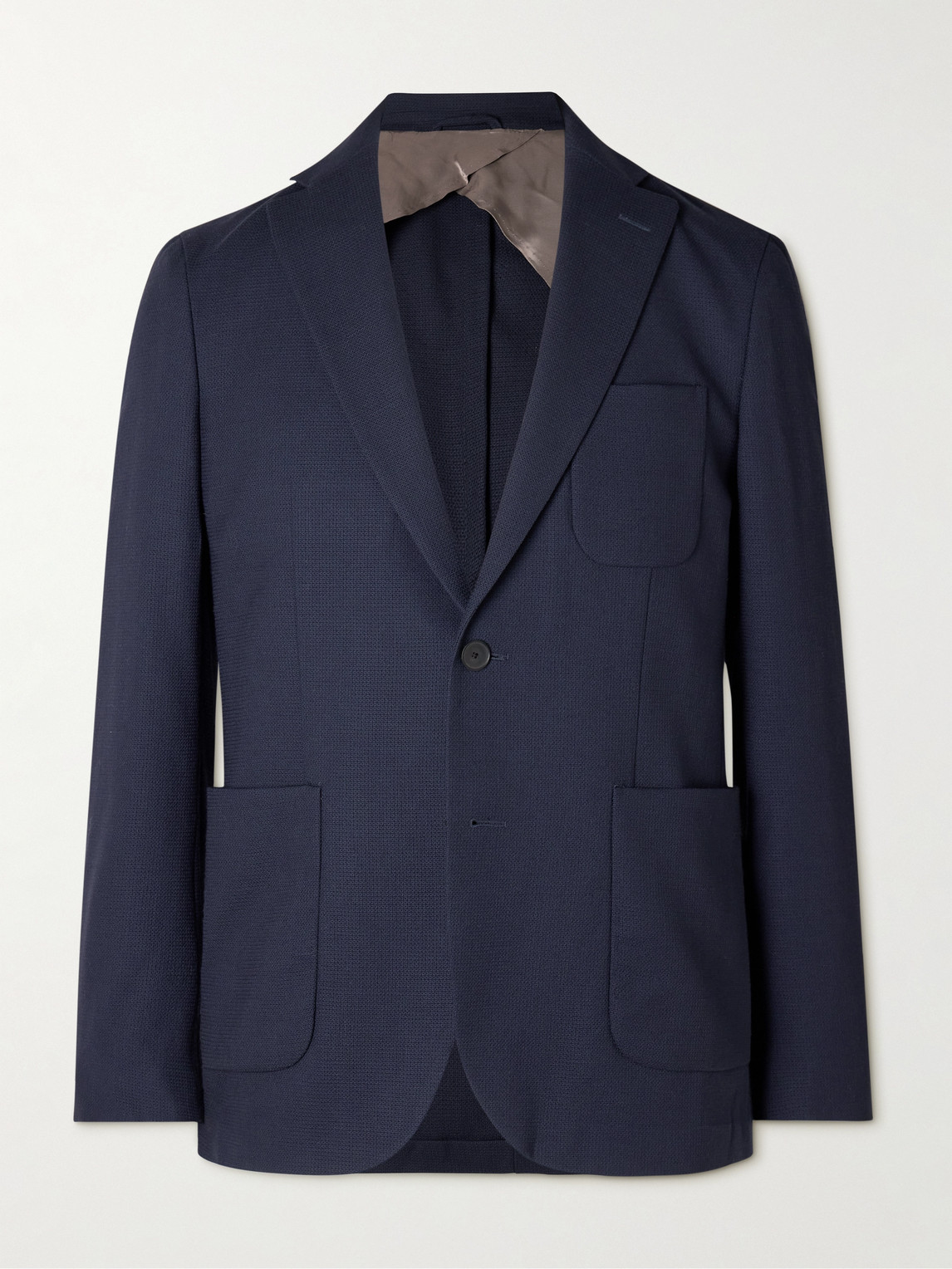 Virgin Wool-Hopsack Blazer