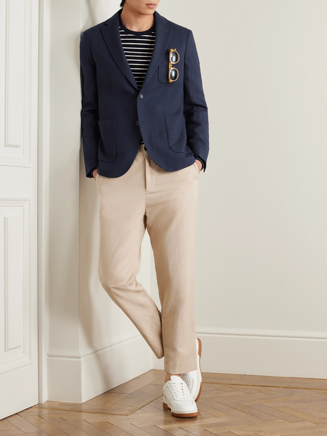 Virgin Wool-Hopsack Blazer — 2