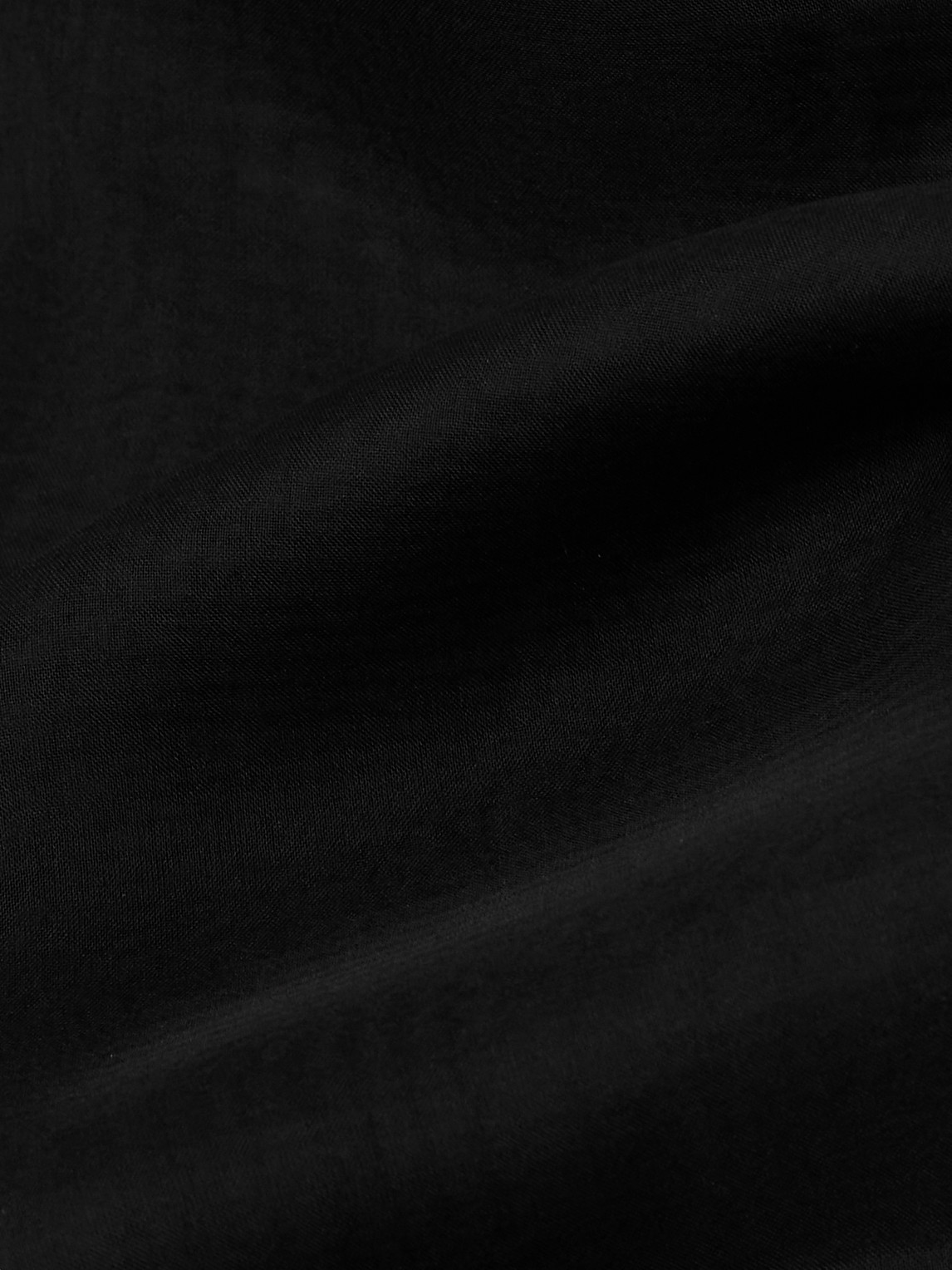 Shop Saint Laurent Silk-chiffon Scarf In Black