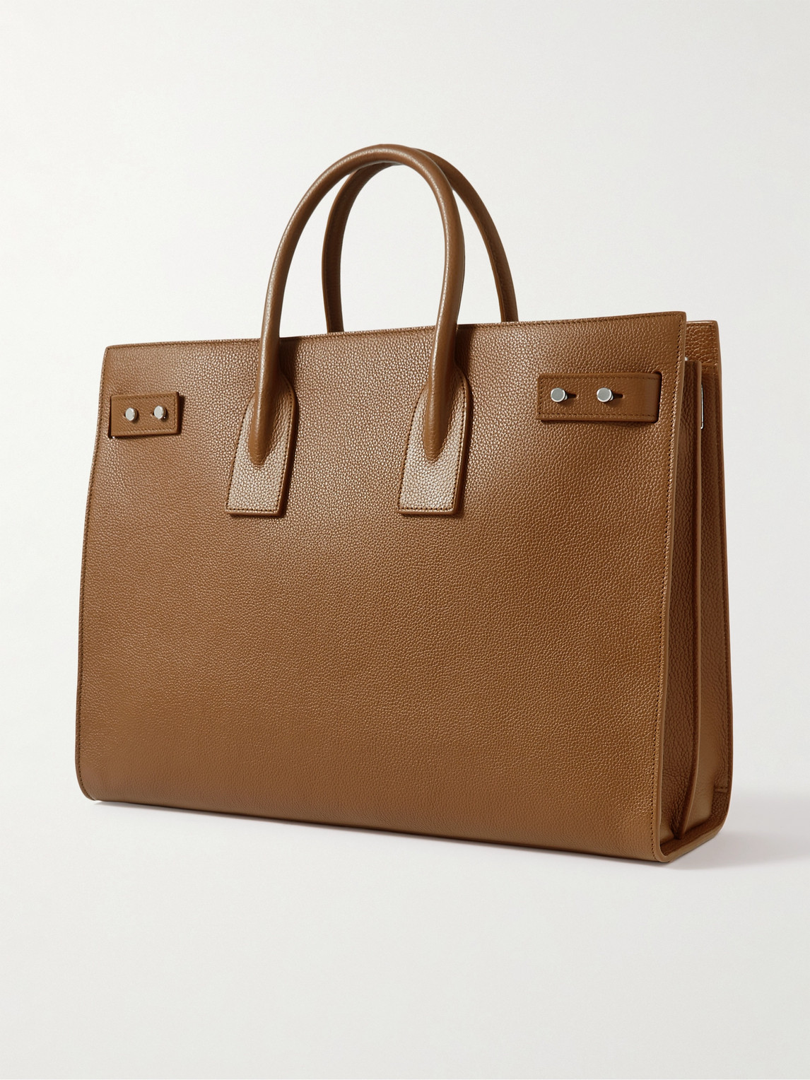 Shop Saint Laurent Sac De Jour Large Full-grain Leather Tote Bag In Brown