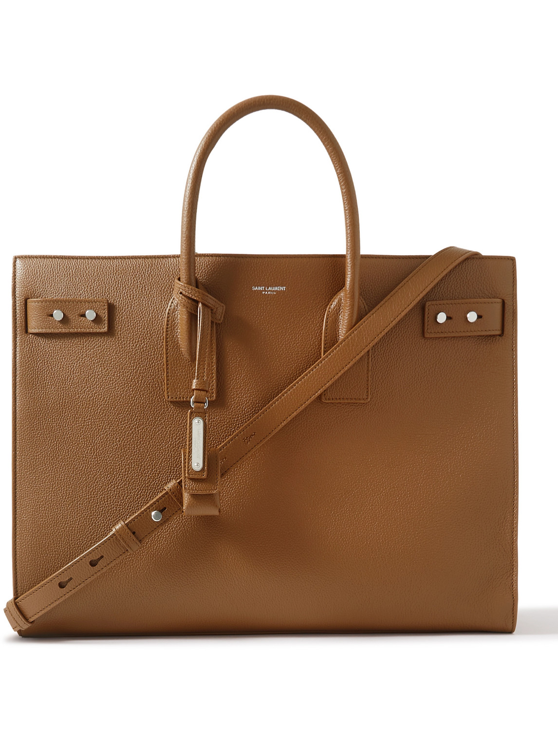 Shop Saint Laurent Sac De Jour Large Full-grain Leather Tote Bag In Brown