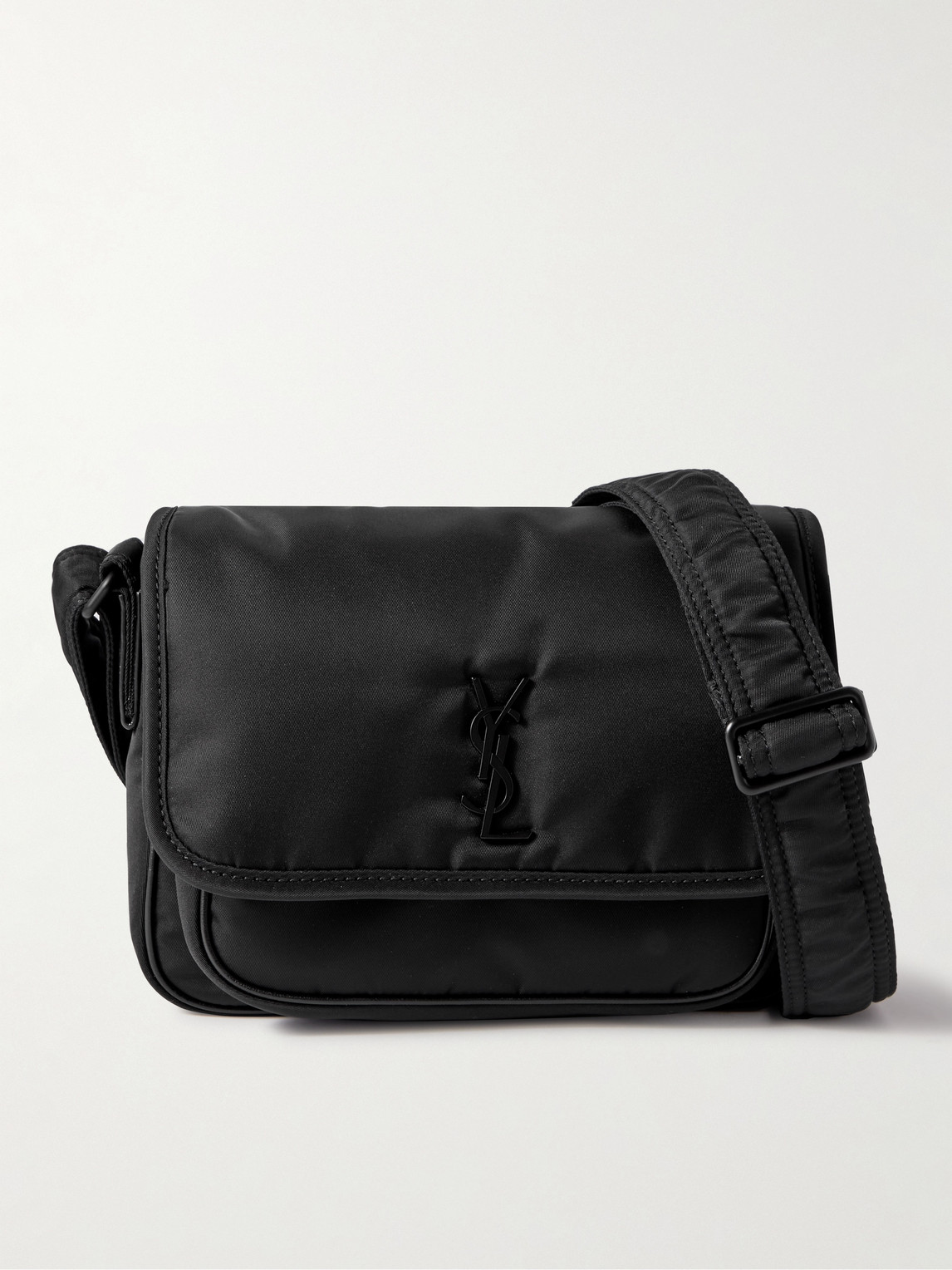 Saint Laurent Niki Small Leather-Trimmed Shell Messenger Bag - Men