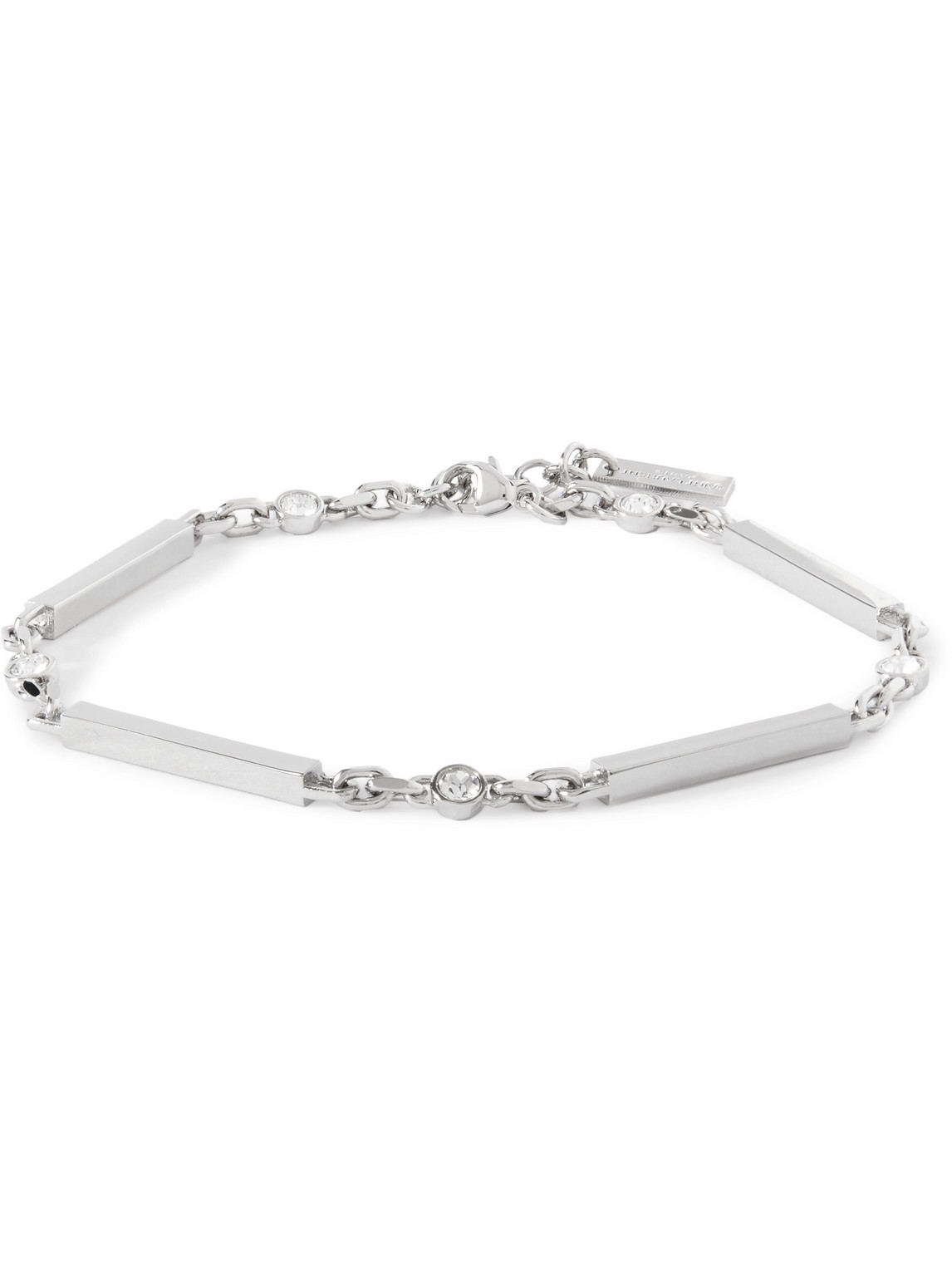 Saint Laurent Silver-tone Crystal Bracelet