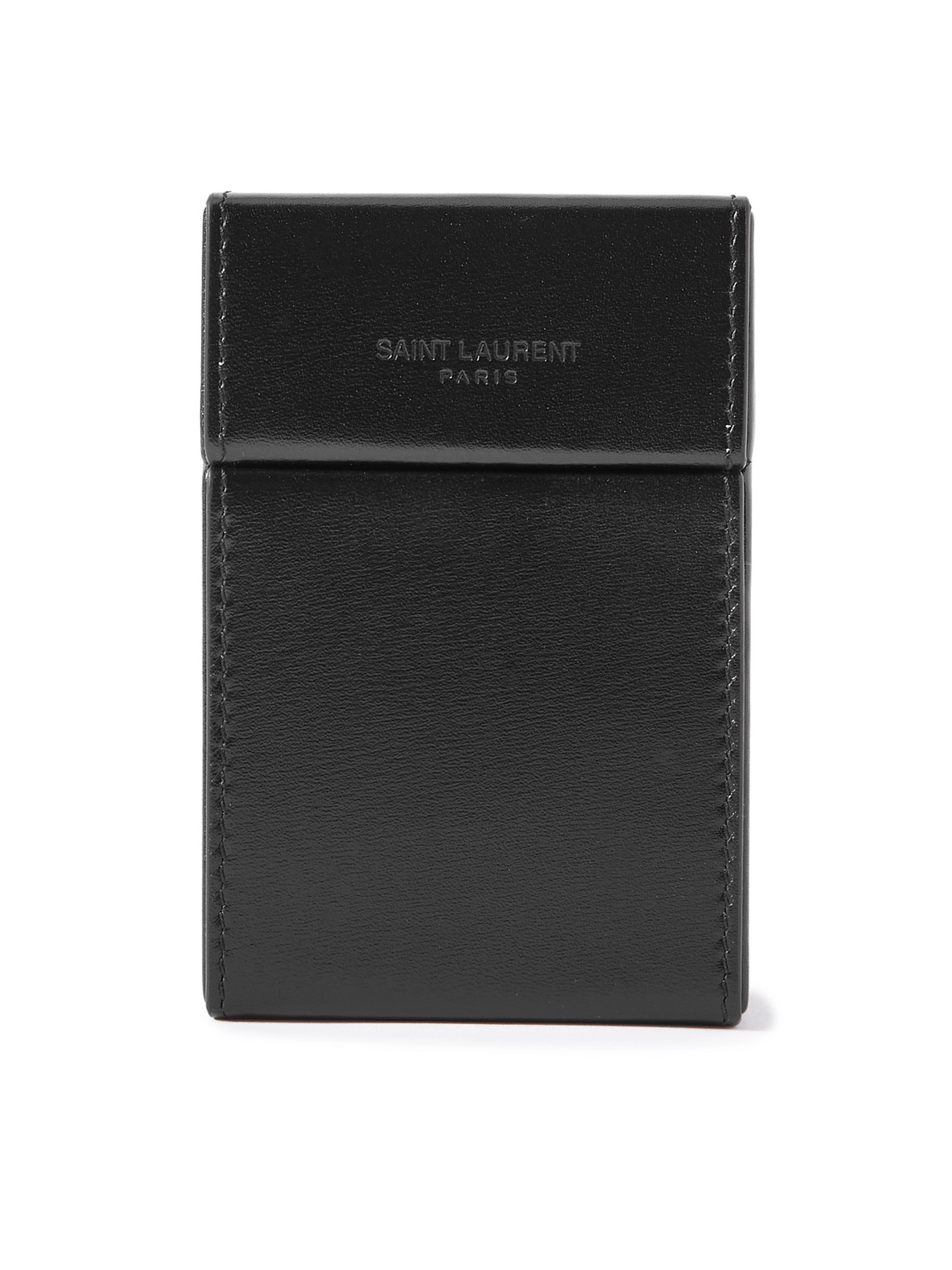 Saint Laurent Leather Pouch In Black