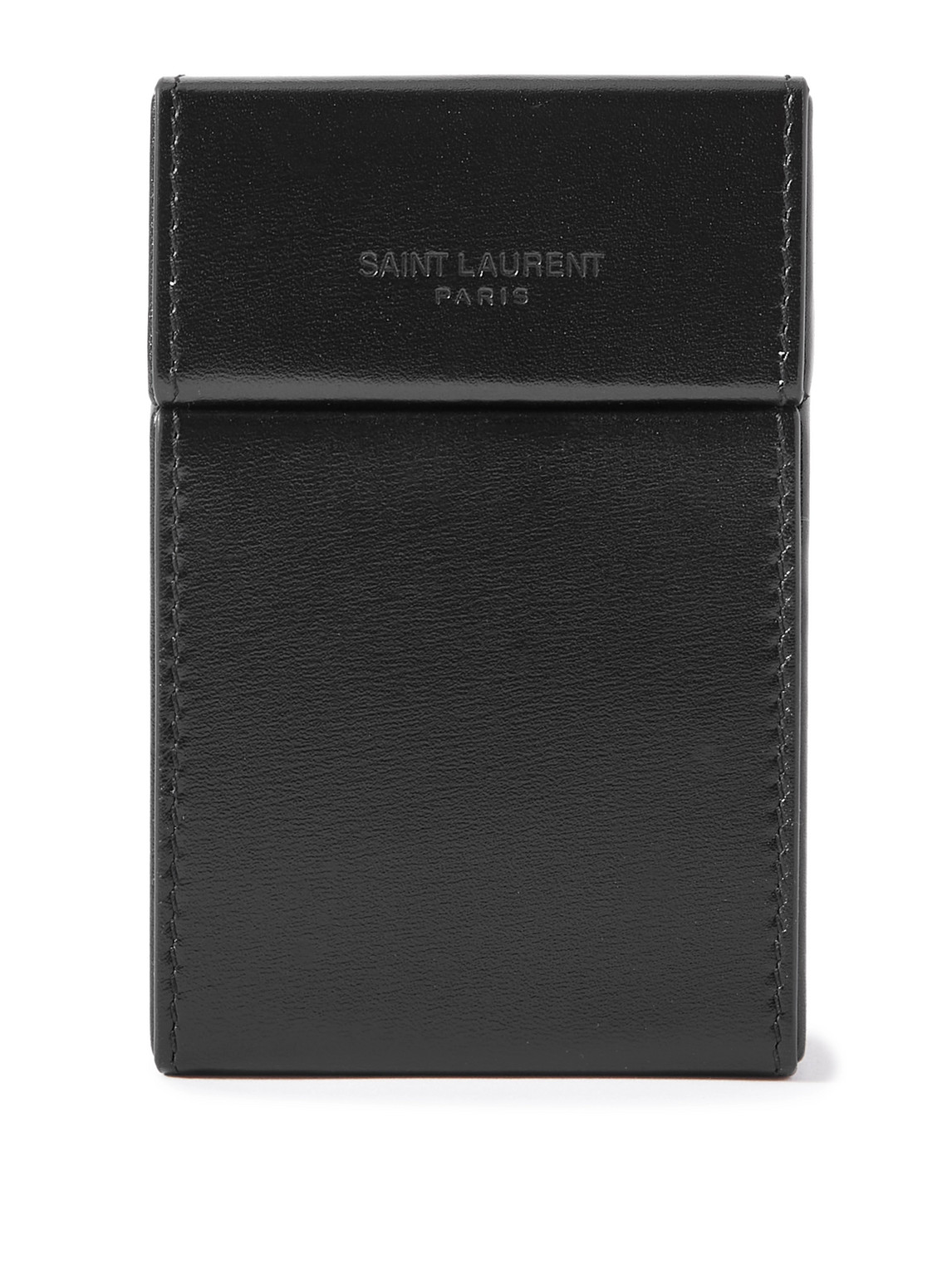 Saint Laurent Leather Pouch In Black