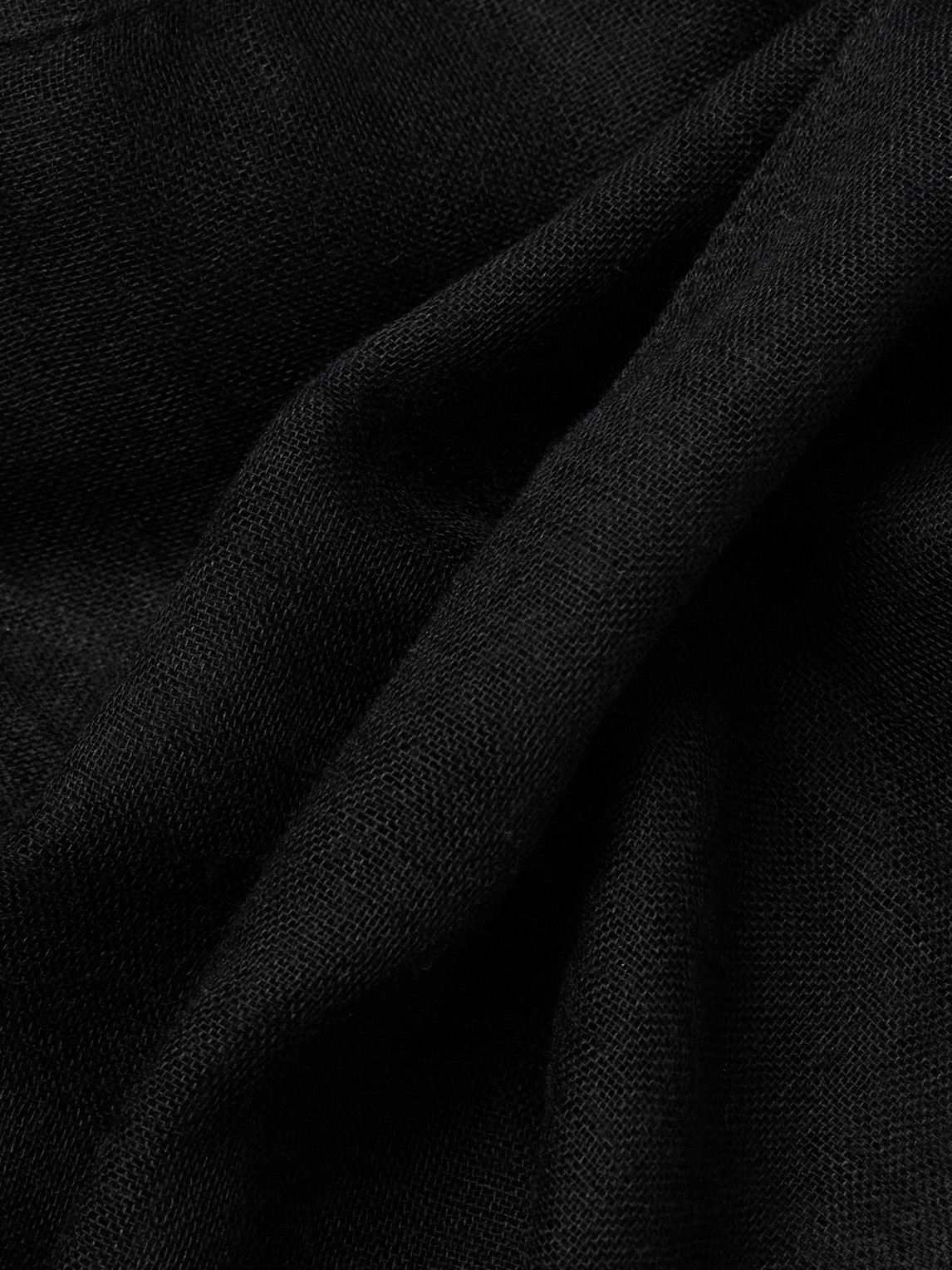 Shop Saint Laurent Fringed Wool, Cashmere And Silk-blend Scarf In Black