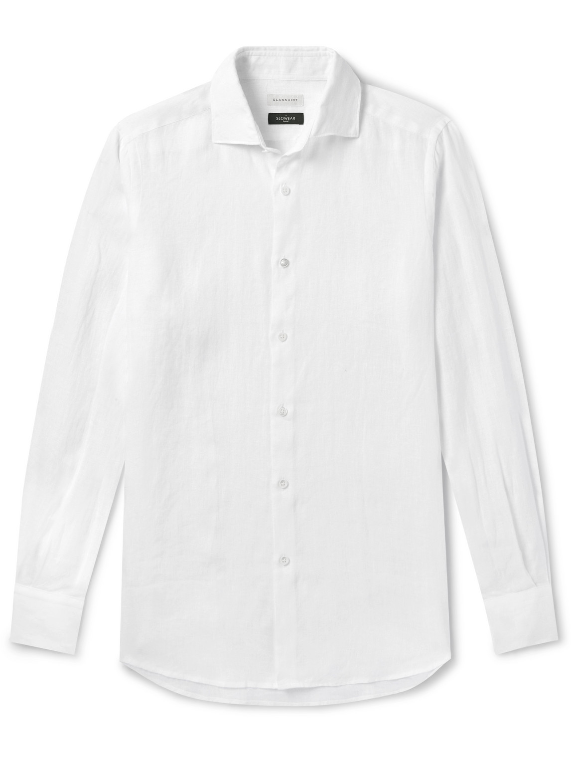 Incotex Slim-fit Linen Shirt In White