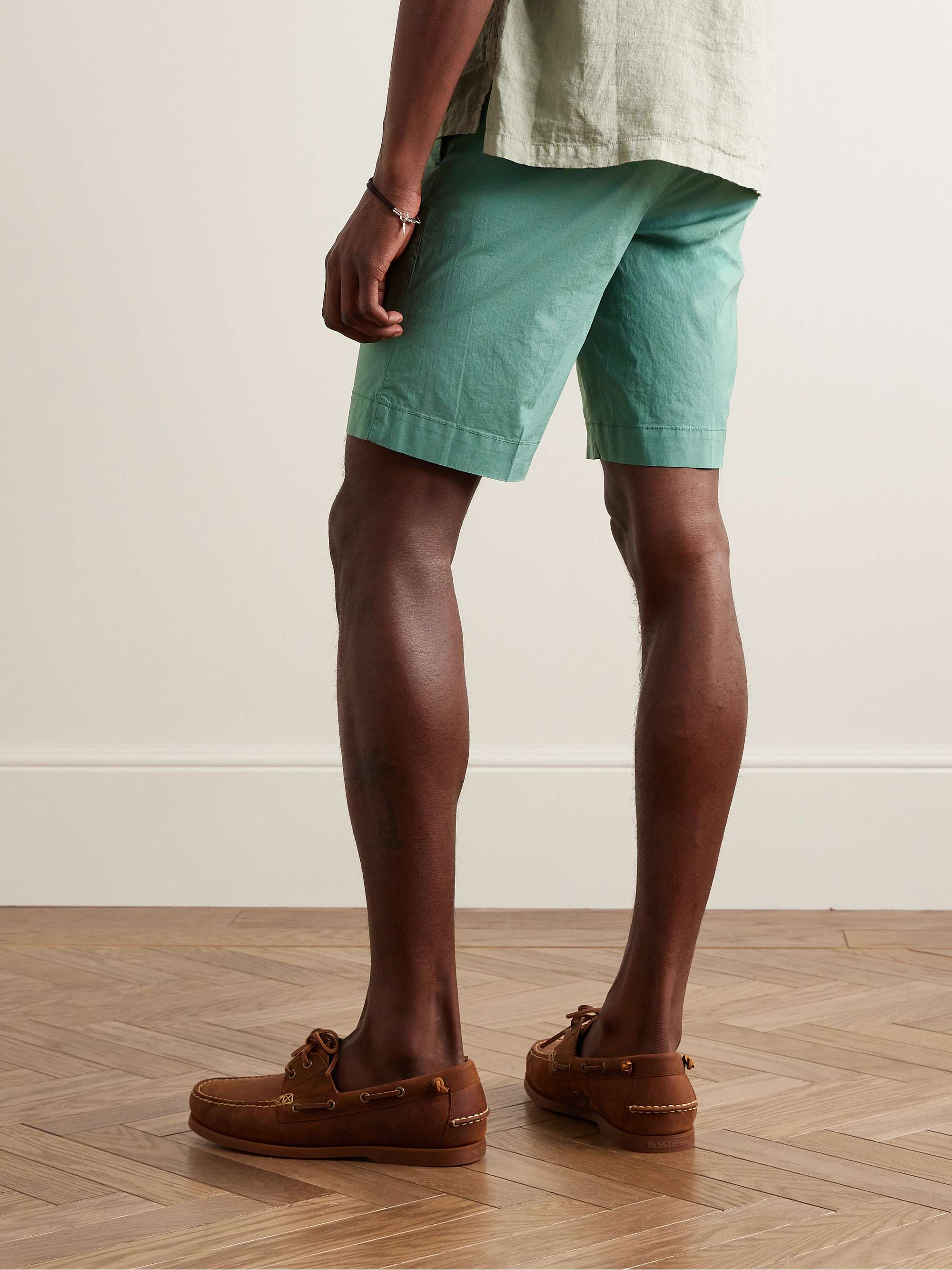 INCOTEX Bermuda slim-fit in popeline di cotone stretch