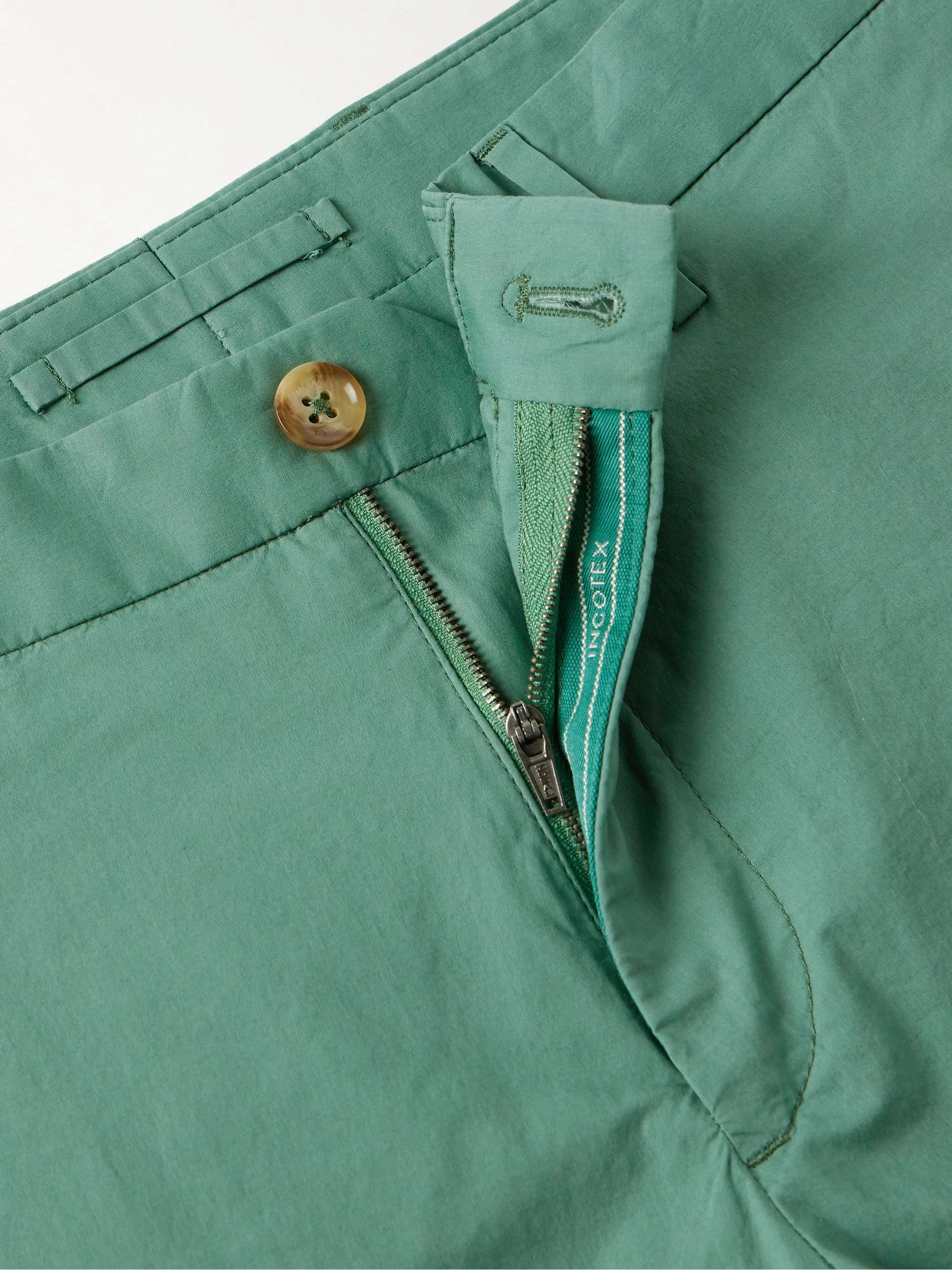 INCOTEX Bermuda slim-fit in popeline di cotone stretch