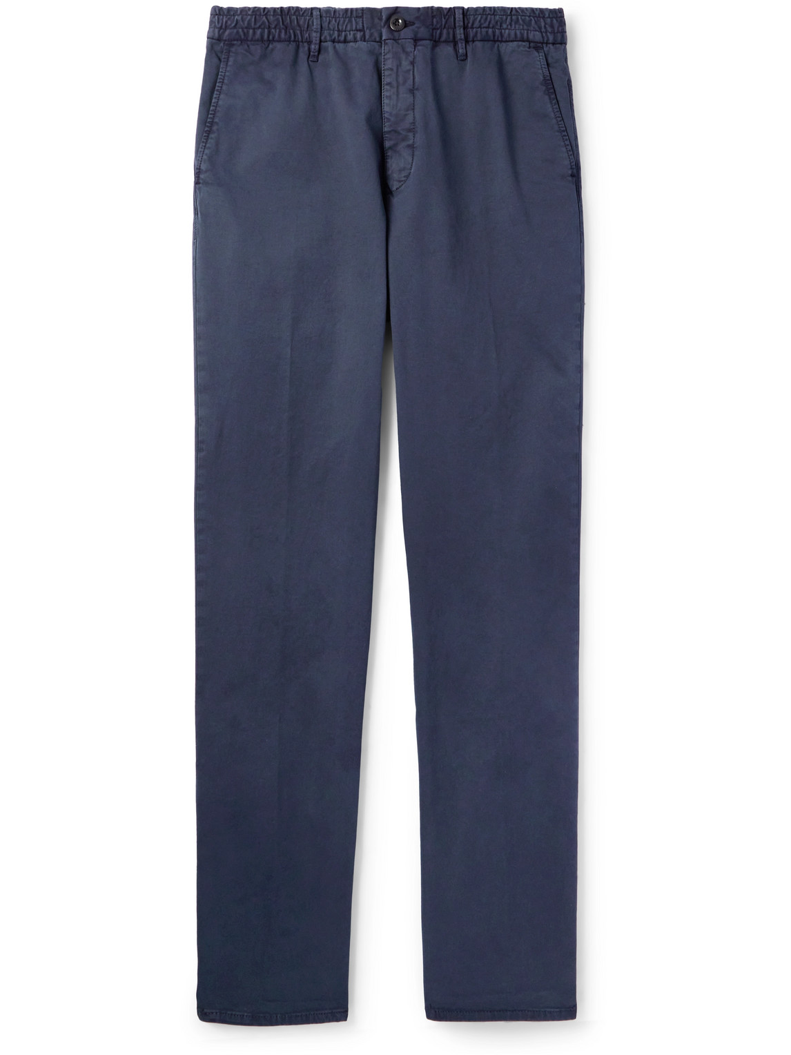 Incotex Slim-fit Stretch-cotton Gabardine Trousers In Blue