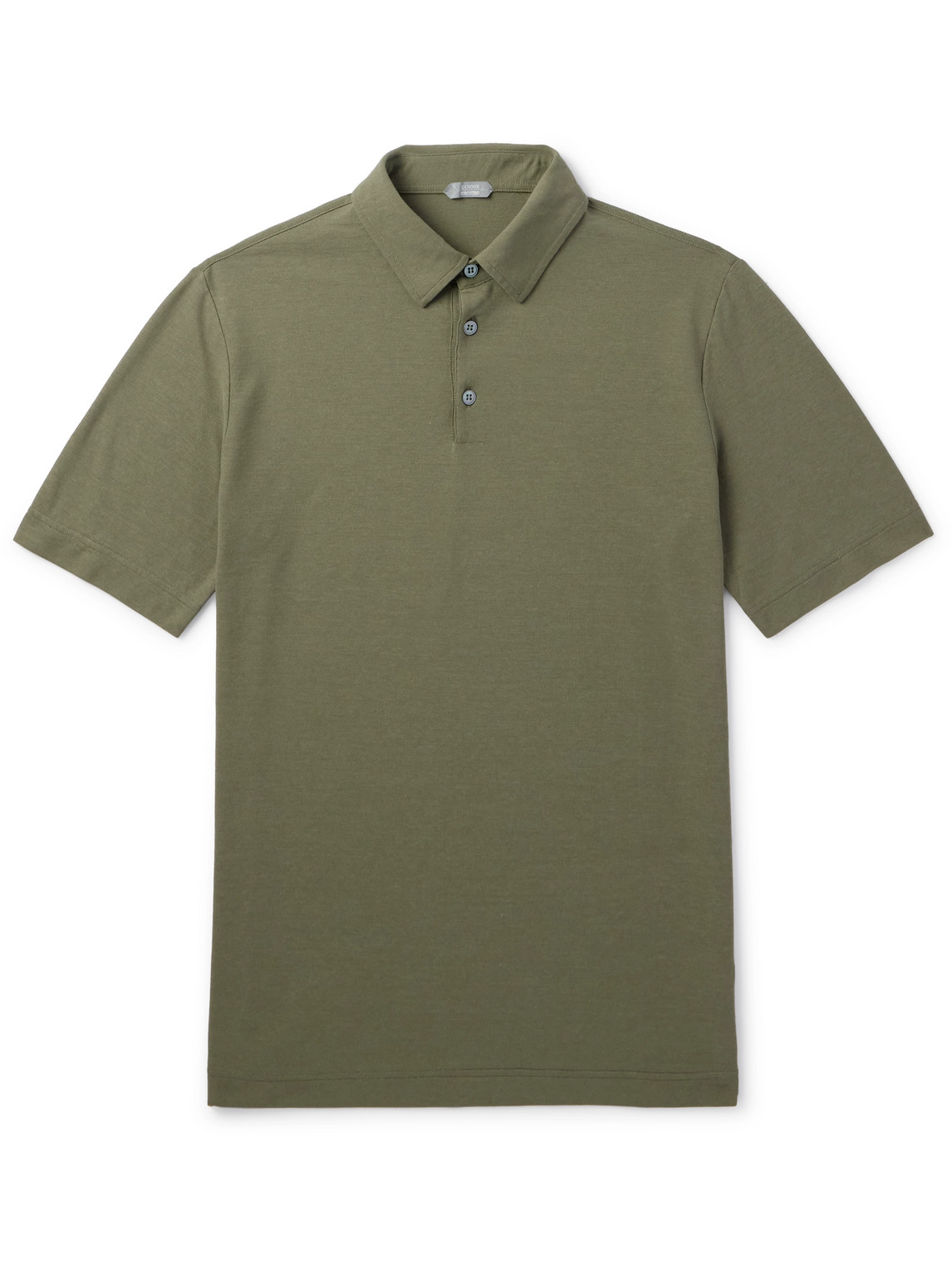 Incotex Slim-fit Icecotton-jersey Polo Shirt In Green