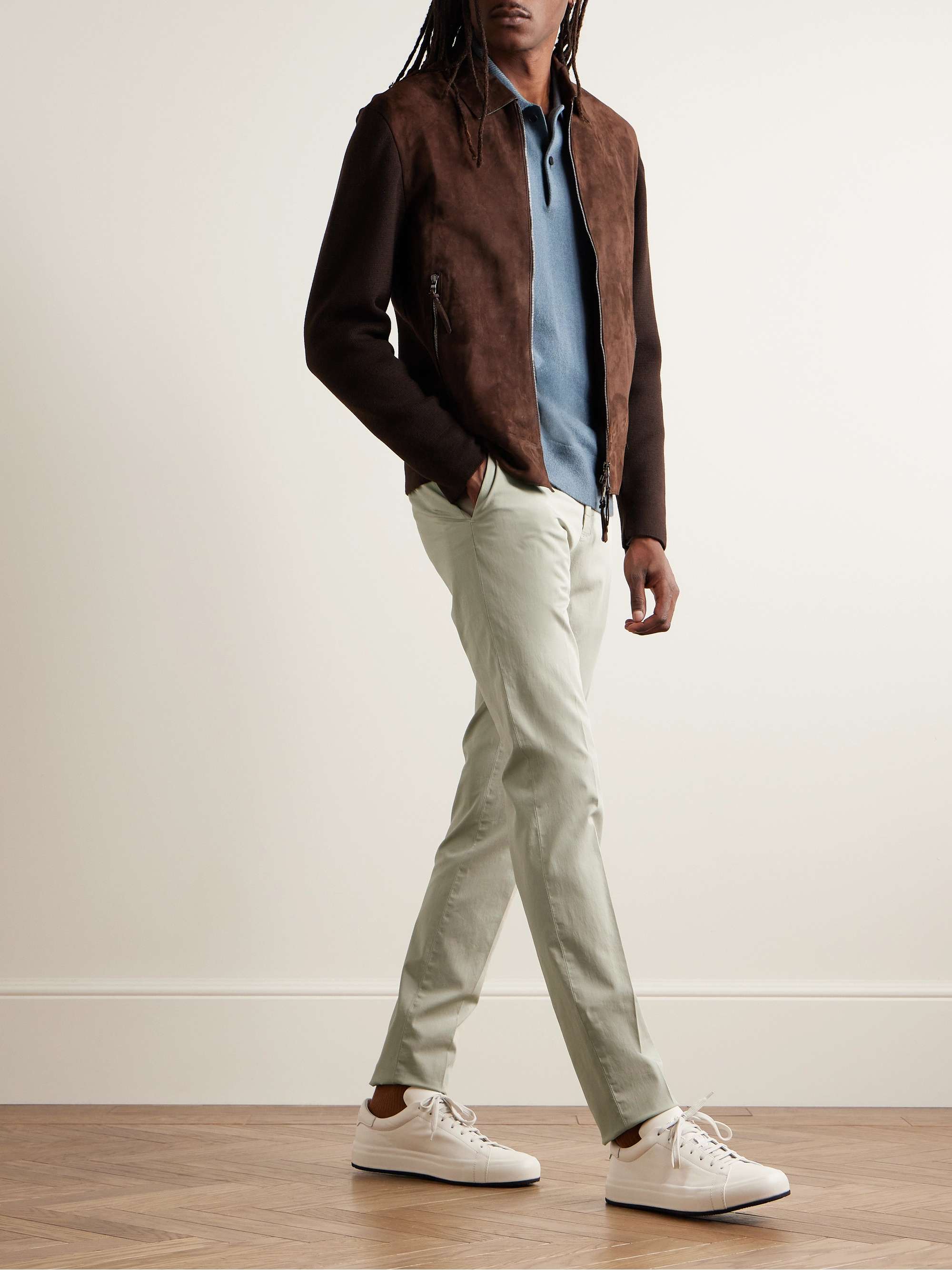 INCOTEX Venezia 1951 Slim-Fit Cotton-Blend Twill Trousers INCOTEX Venezia 1951 Slim-Fit Cotton-Blend Twill Trousers
