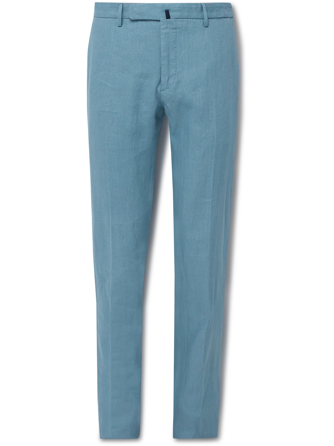 Incotex Venezia 1951 Slim-fit Linen Trousers In Blue