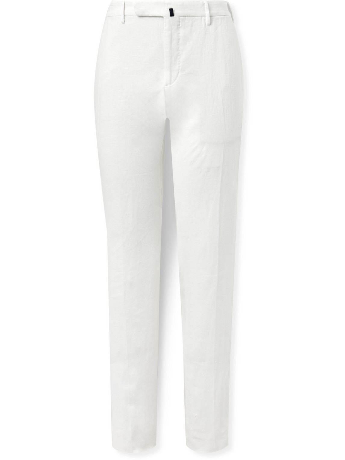 Incotex Slim-fit Linen Trousers In White