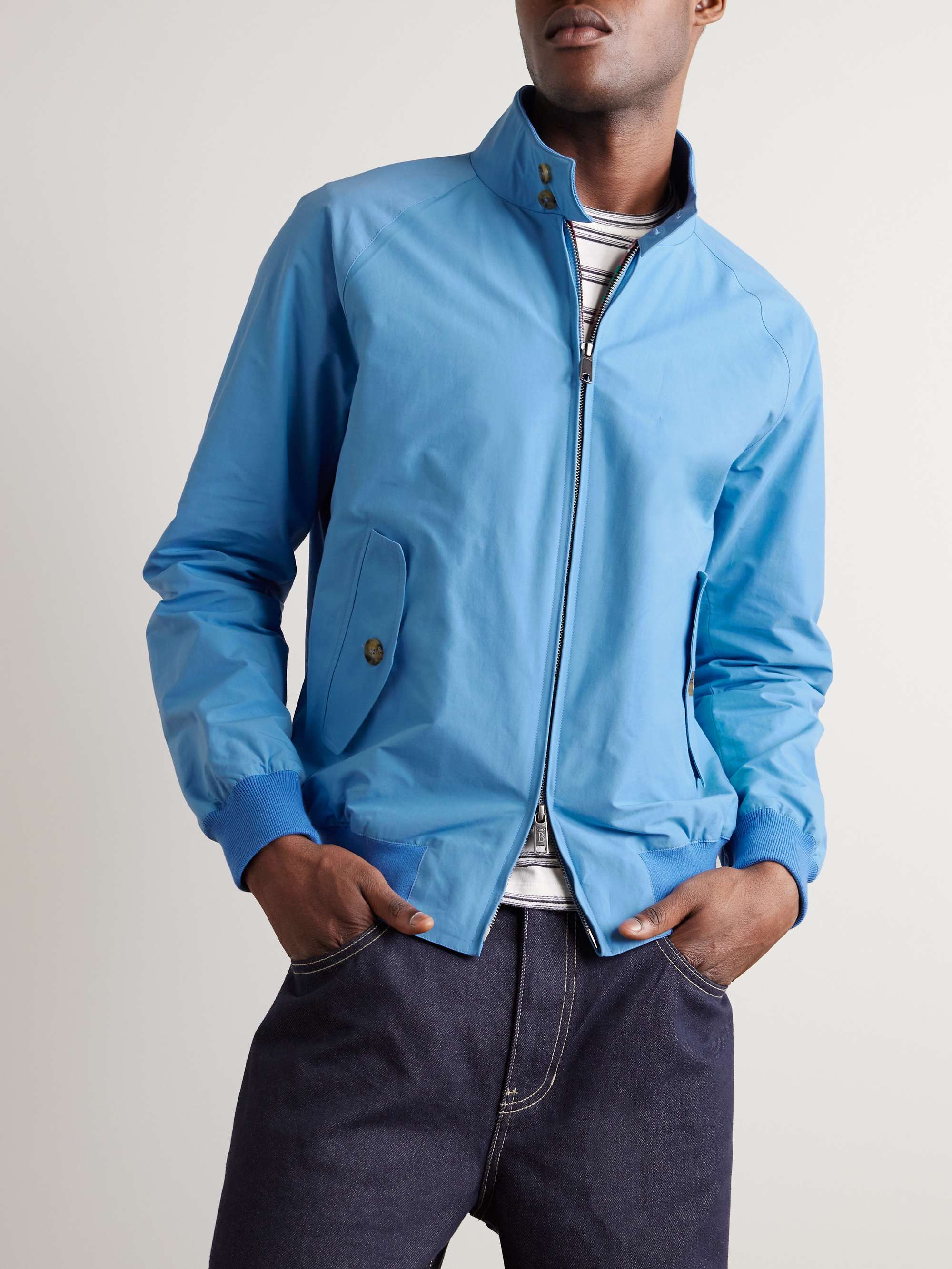 BARACUTA G9 Cotton-Blend Harrington Jacket