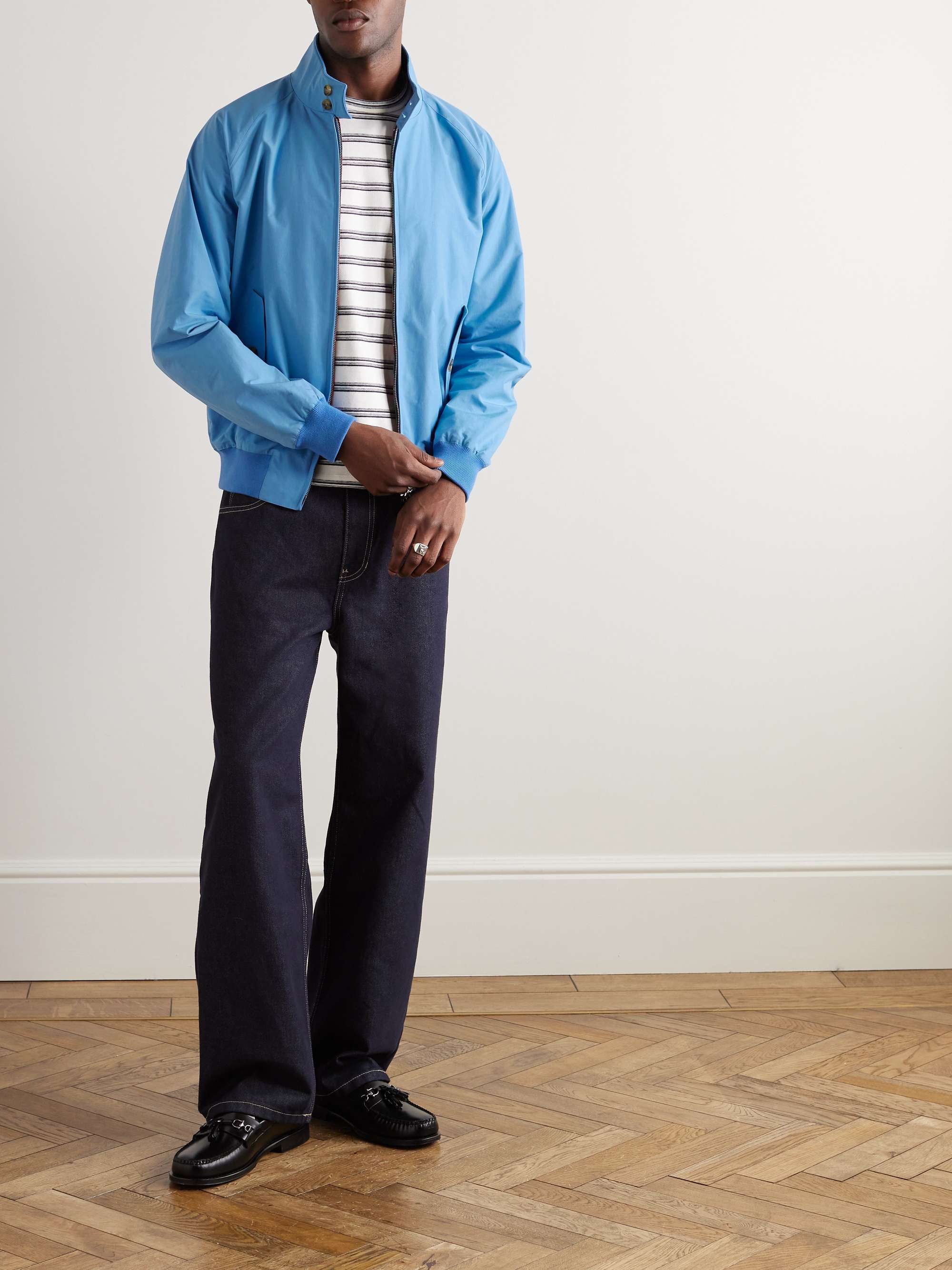 BARACUTA G9 Cotton-Blend Harrington Jacket