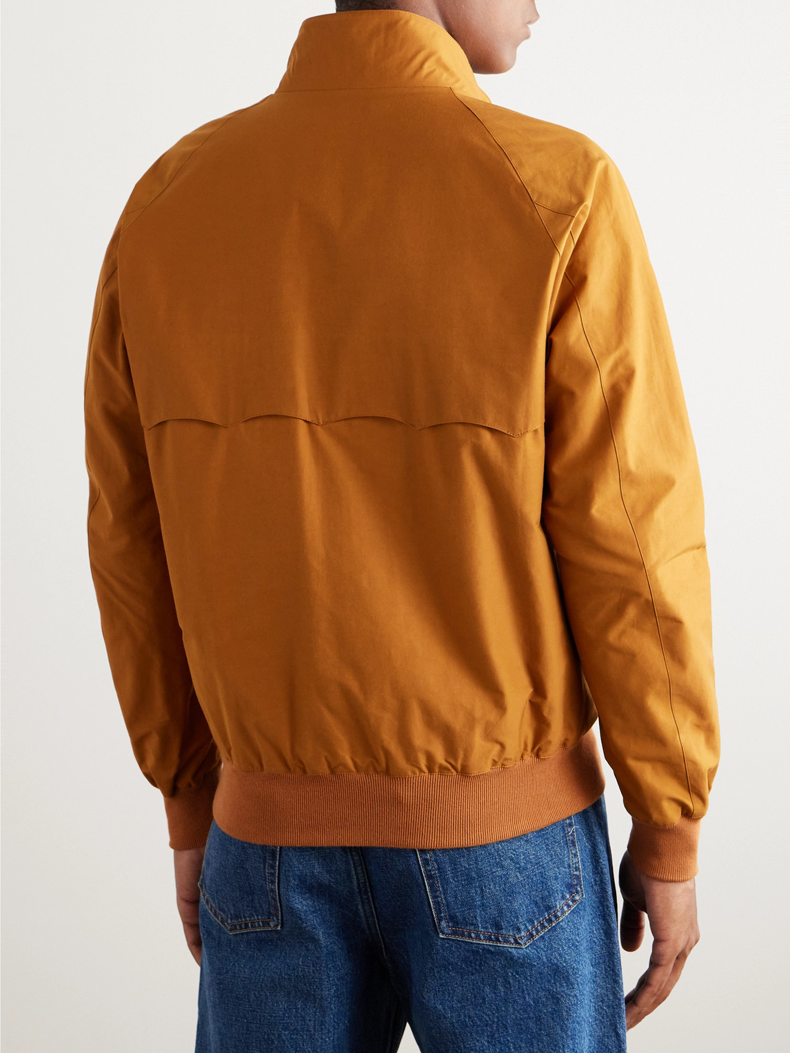 Shop Baracuta G9 Canvas Harrington Jacket In Orange
