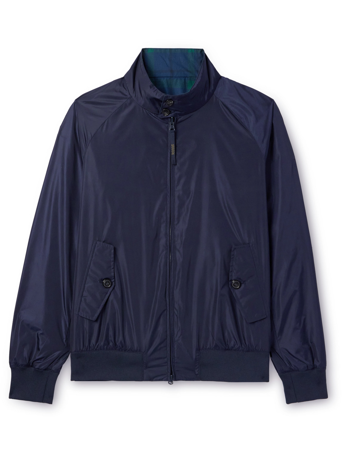 Shop Baracuta Reversible Shell Harrington Jacket In Blue