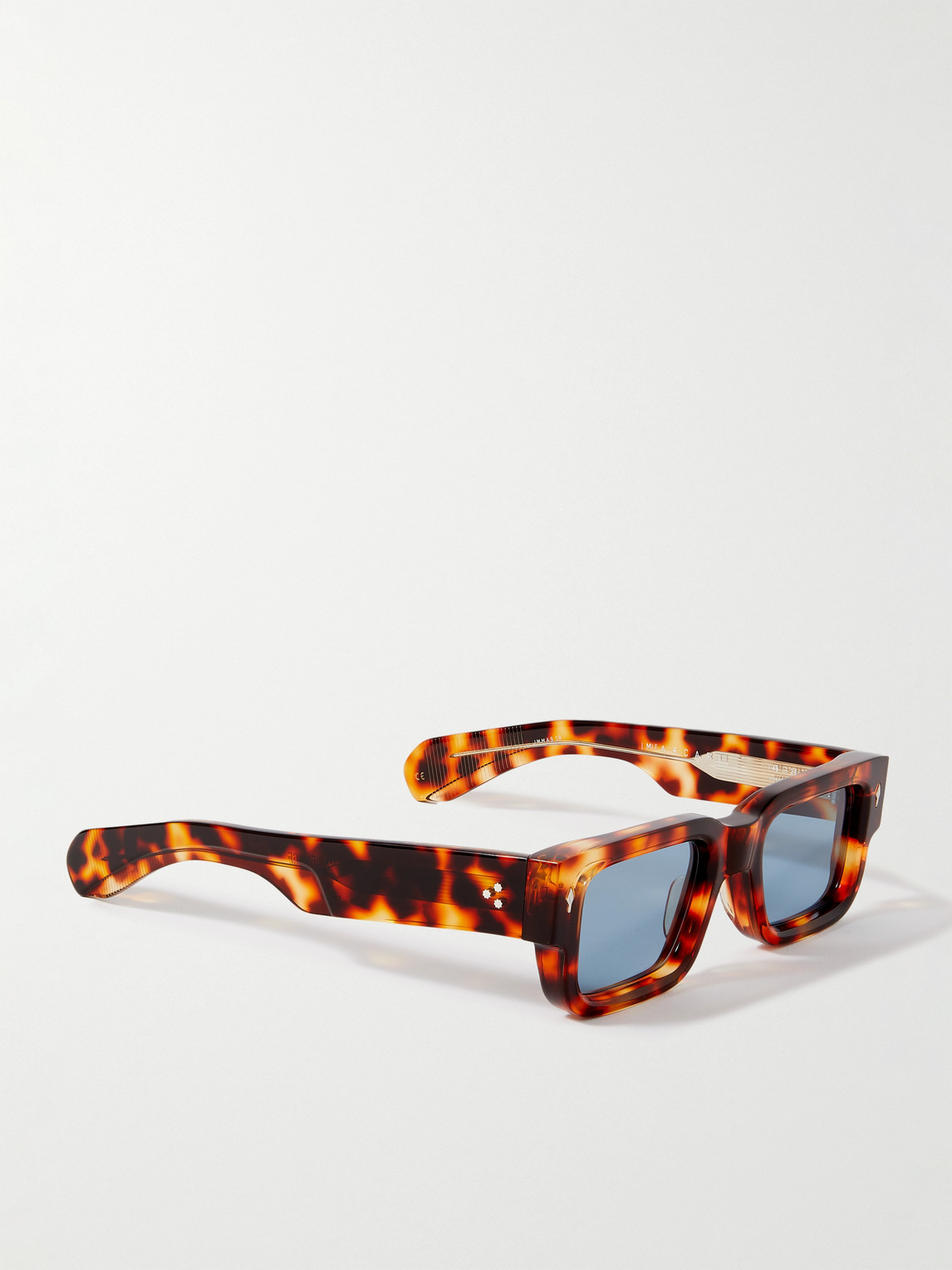 Shop Jacques Marie Mage Ascari Square-frame Tortoiseshell Acetate Sunglasses