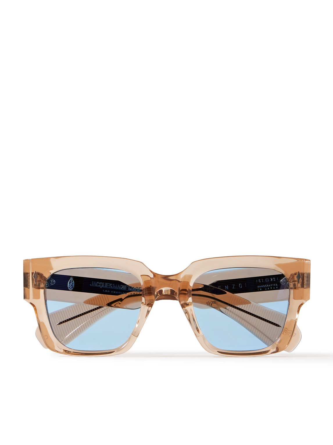 Jacques Marie Mage Enzo Square-frame Acetate Sunglasses In Neutrals
