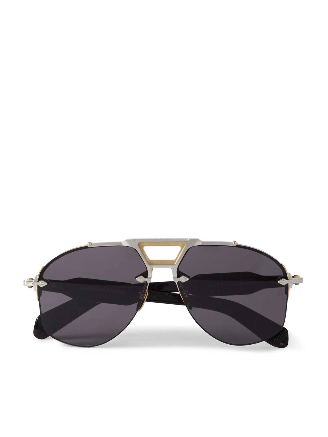 Alta Aviator-Style Silver, Gold-Tone and Acetate Sunglasses