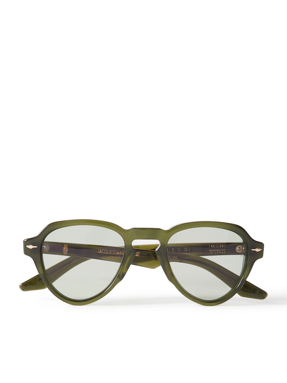 Jacques Marie Mage Hatfield D-frame Acetate Sunglasses In Green