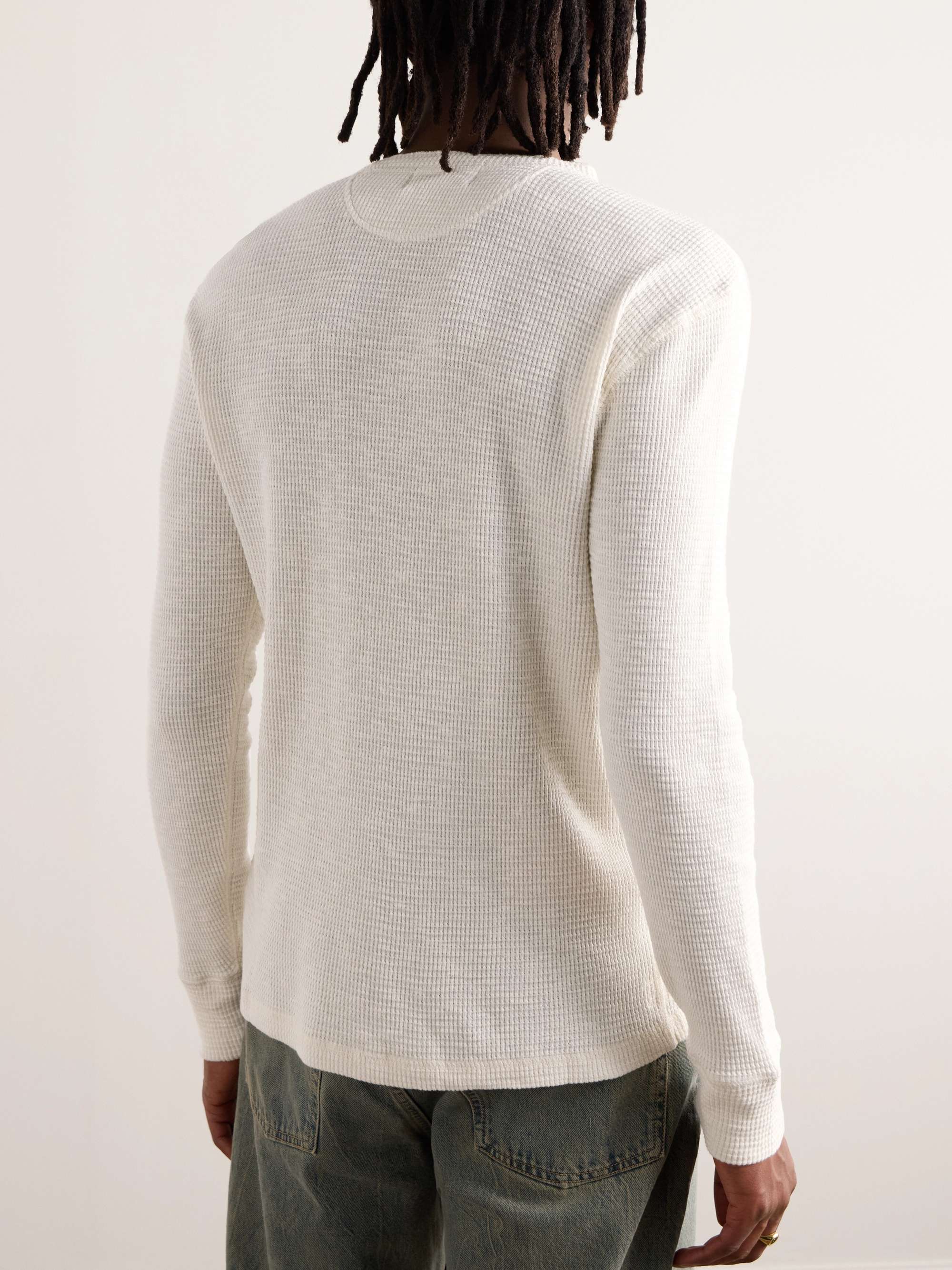 RRL Waffle-Knit Cotton Henley T-Shirt