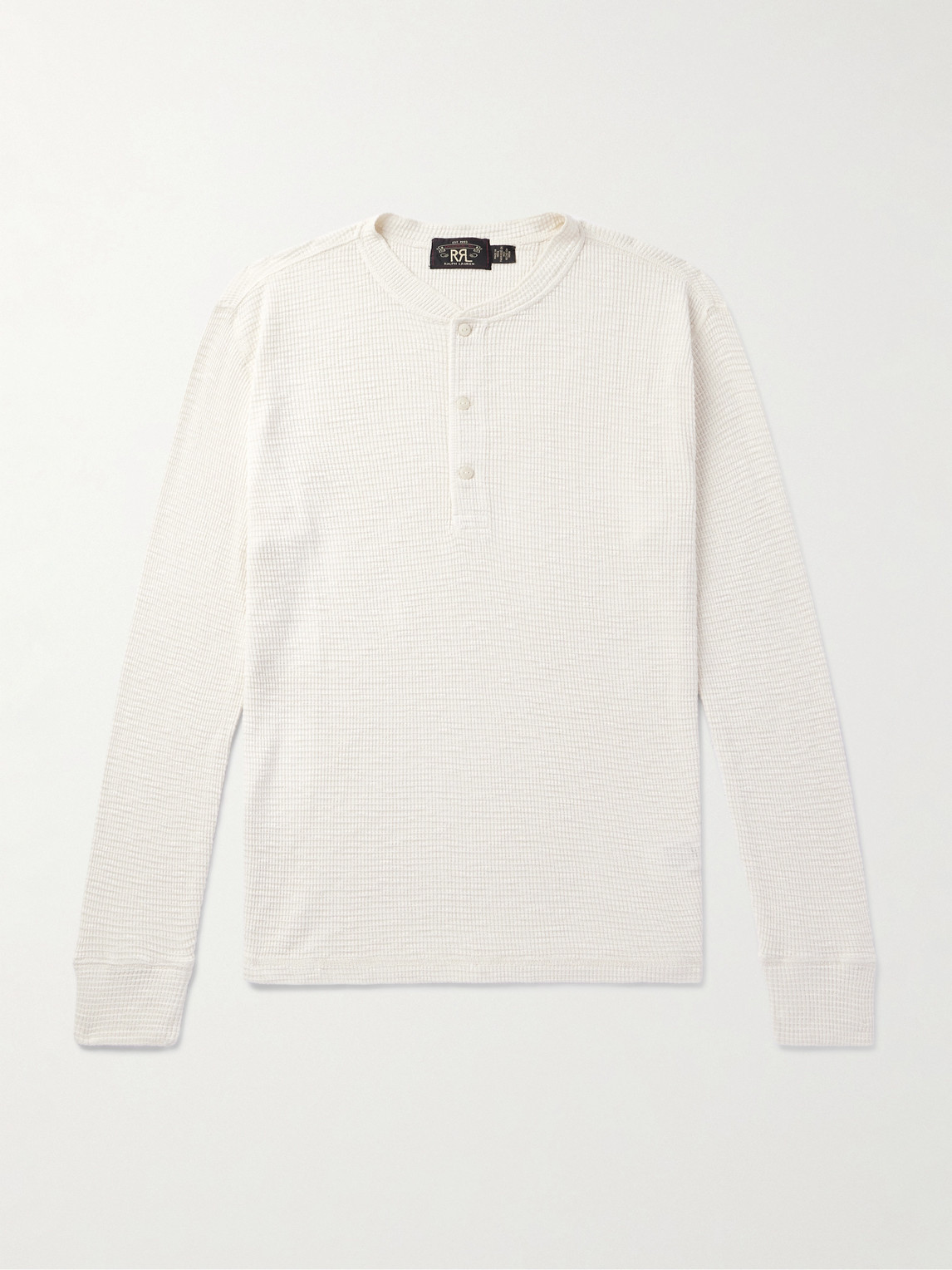 RRL Slim-Fit Waffle-Knit Cotton Henley T-Shirt - Men