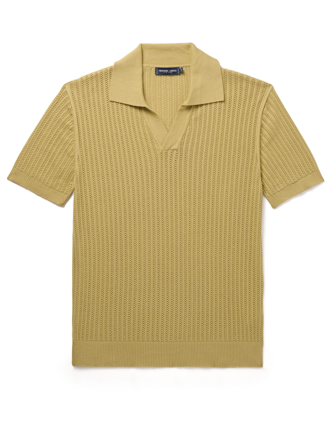 Rino Ribbed Cotton Polo Shirt