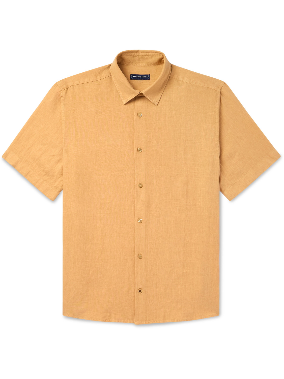 Frescobol Carioca - Castro Linen Shirt - Men - Orange - XXL