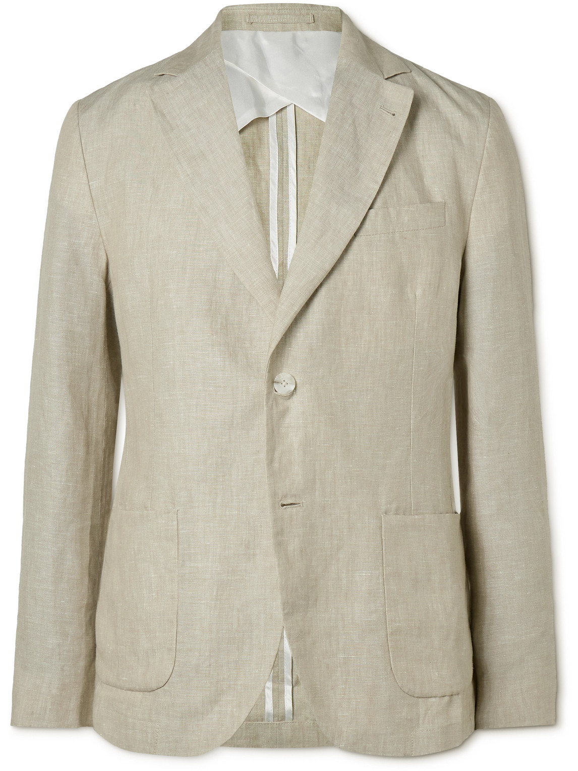 Paulo Unstructured Linen Suit Jacket