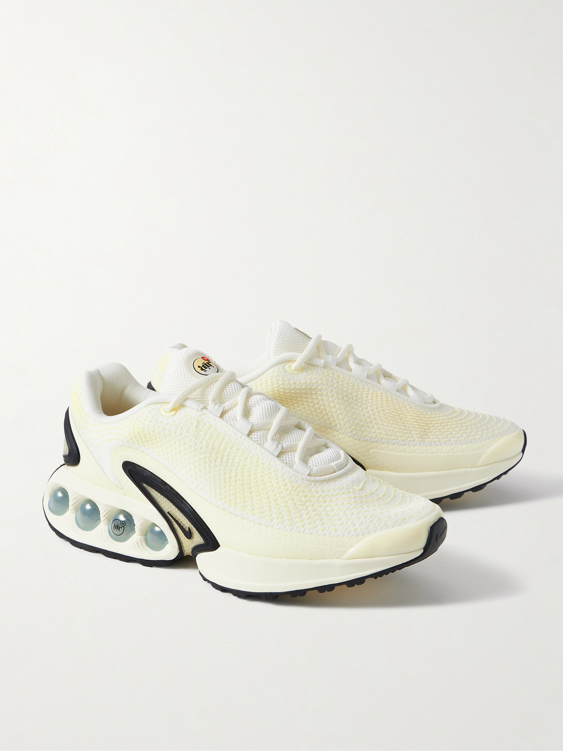Shop Nike Air Max Dn Rubber-trimmed Mesh Sneakers In White