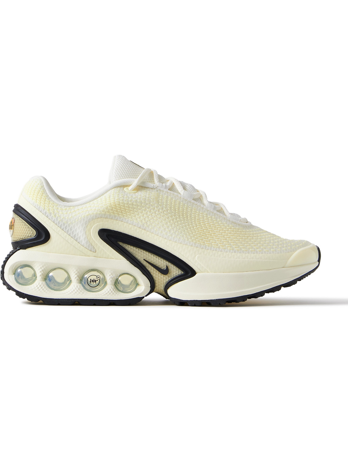 Shop Nike Air Max Dn Rubber-trimmed Mesh Sneakers In White