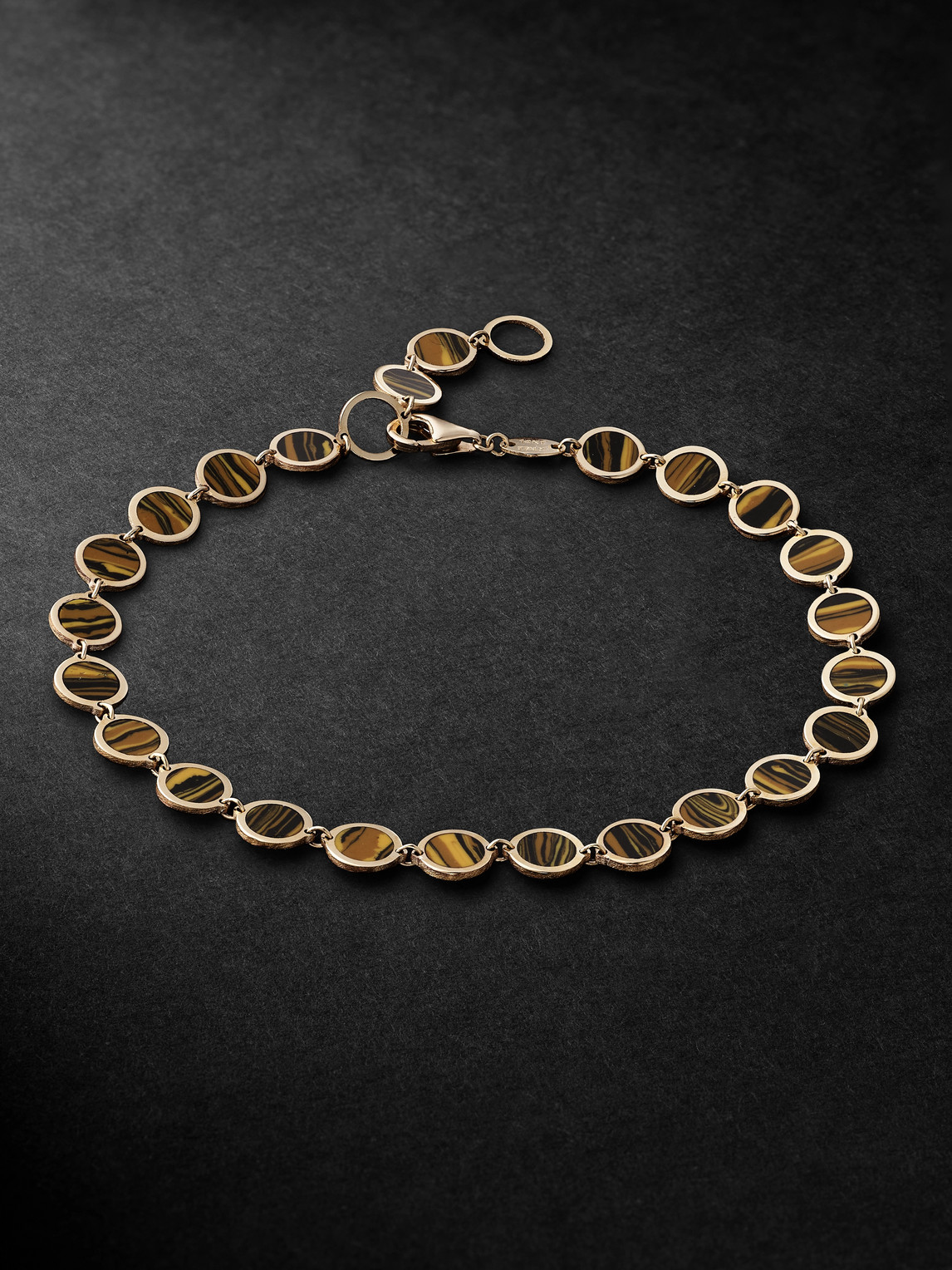 Jia Jia Gold Tiger's Eye Bracelet In Brown