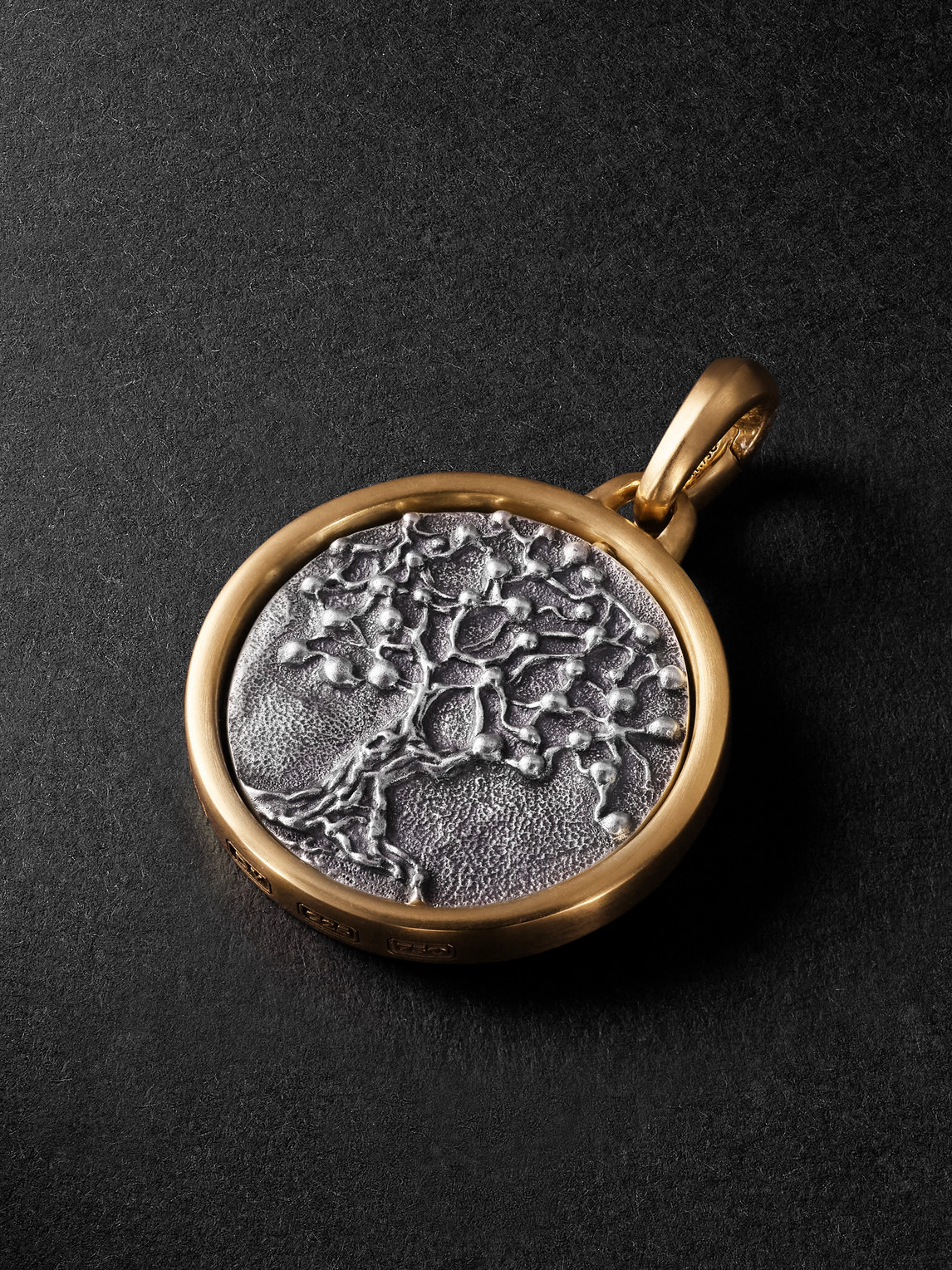 David Yurman Life and Death 18-Karat Gold and Sterling Silver Pendant - Men