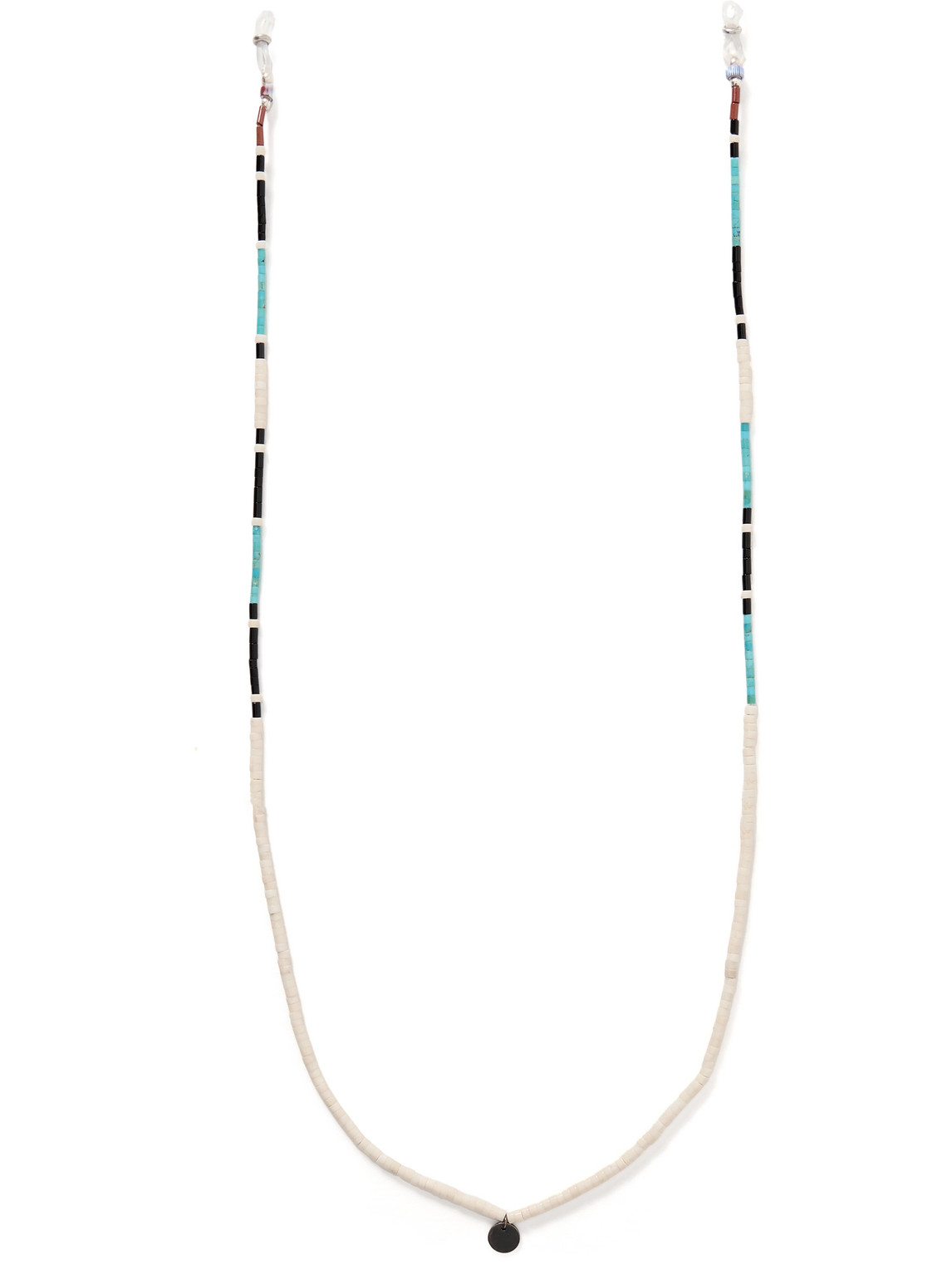 Mikia Silver Multi-stone Beaded Sunglasses Chain