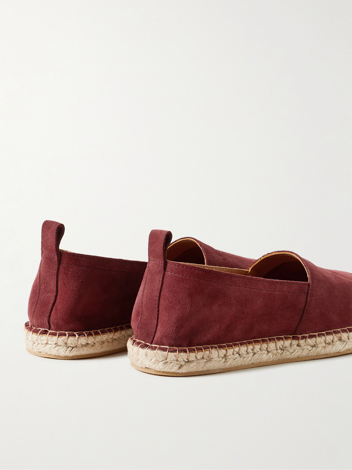 Shop Mr P George Suede Espadrilles In Pink