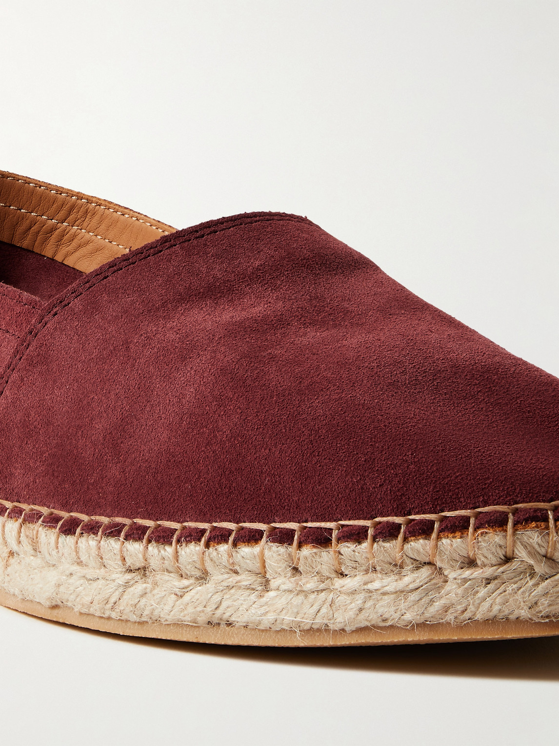 Shop Mr P George Suede Espadrilles In Pink