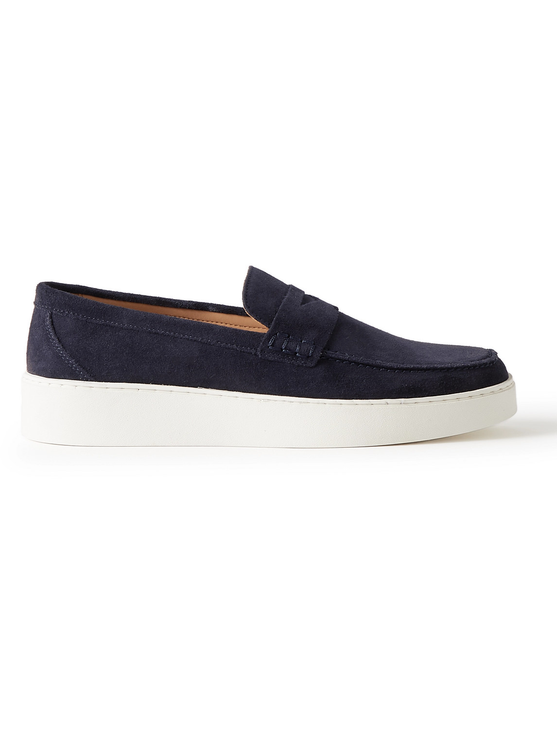 Mr P. Peter Suede Penny Loafers In Blue