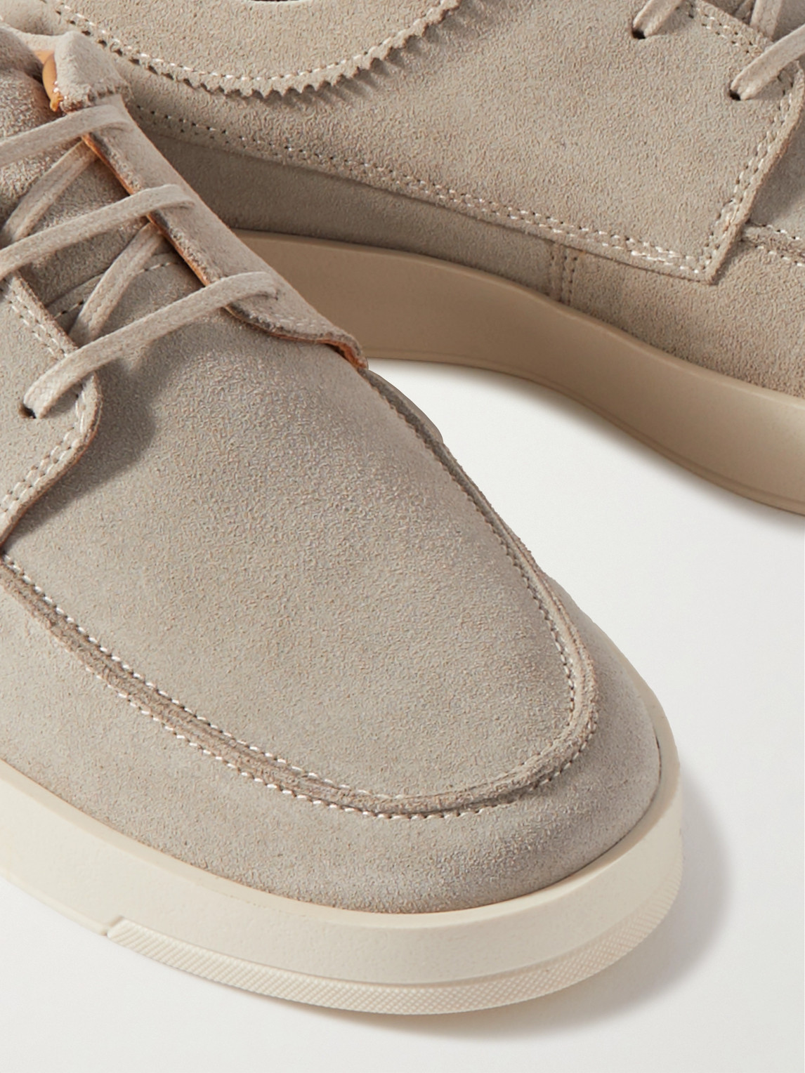 Shop Mr P Peter Suede Derby Shoes In Neutrals