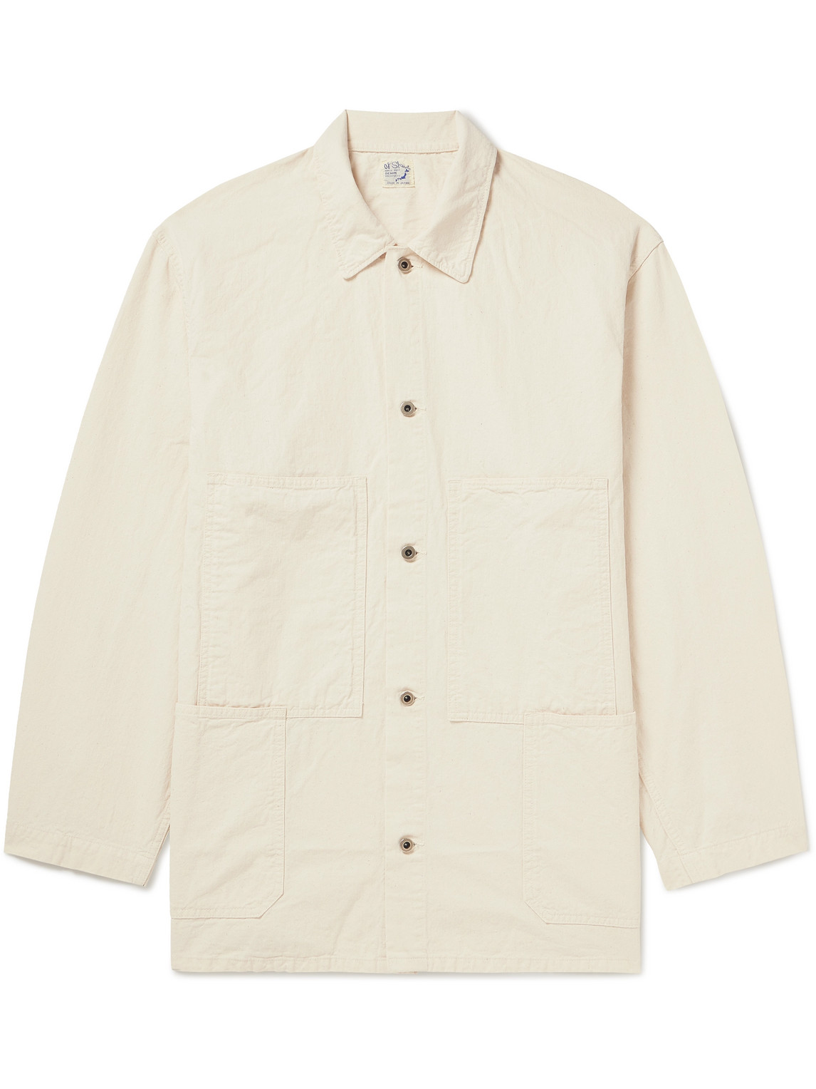 Orslow Cotton-twill Overshirt In Neutrals