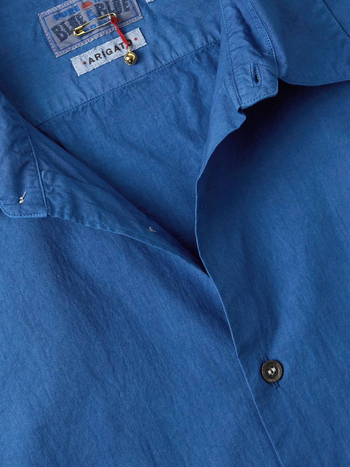 Shop Blue Blue Japan Cotton-chambray Shirt In Blue