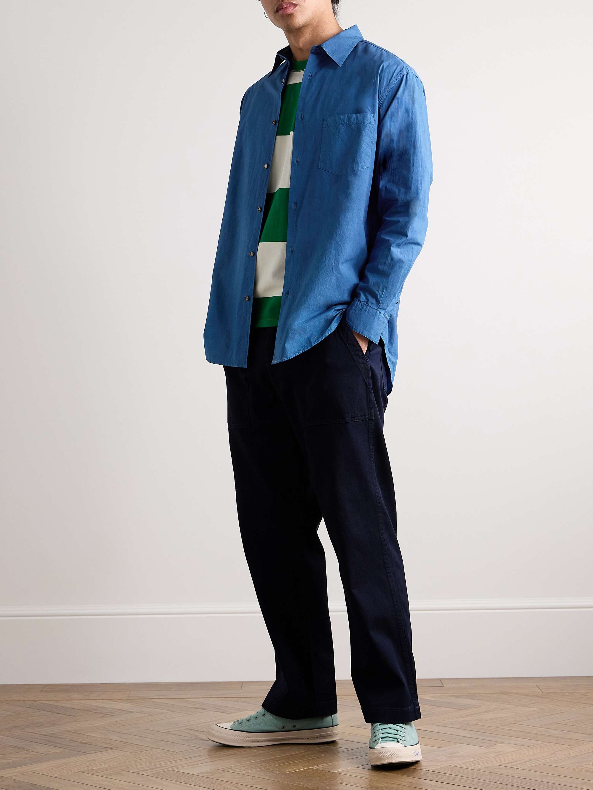 BLUE BLUE JAPAN Cotton-Chambray Shirt for Men | MR PORTER
