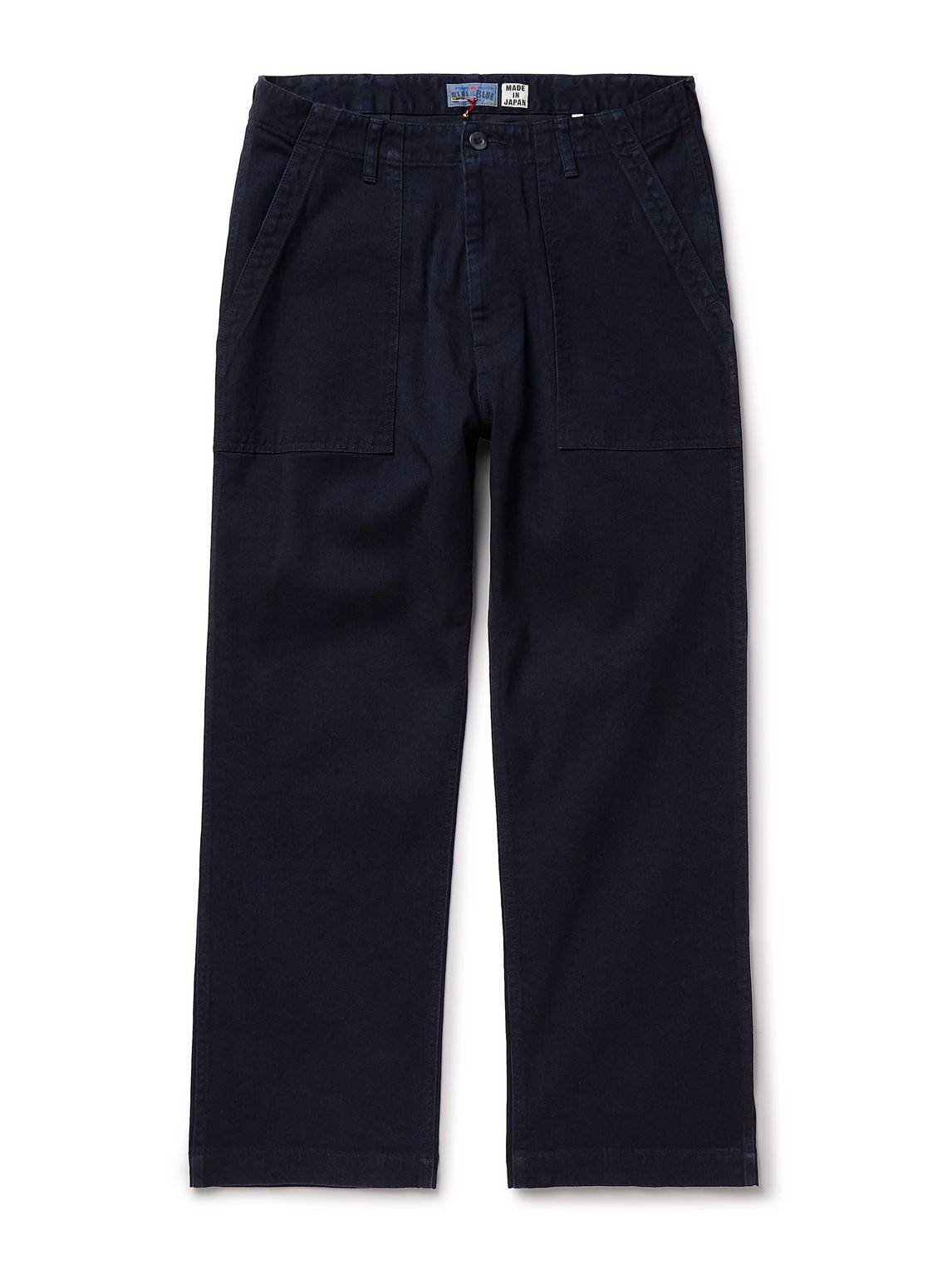 Straight-Leg Indigo-Dyed TENCEL™ Lyocell-Blend Twill Trousers