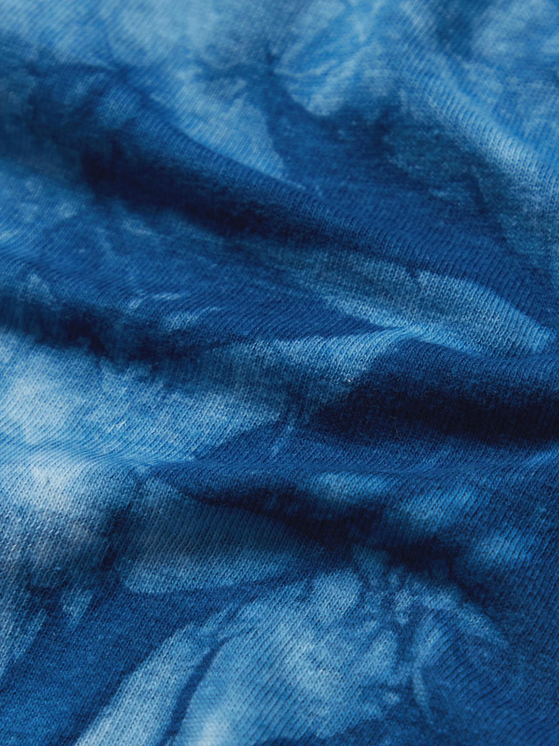 Shop Blue Blue Japan Tie-dyed Cotton-jersey T-shirt In Blue