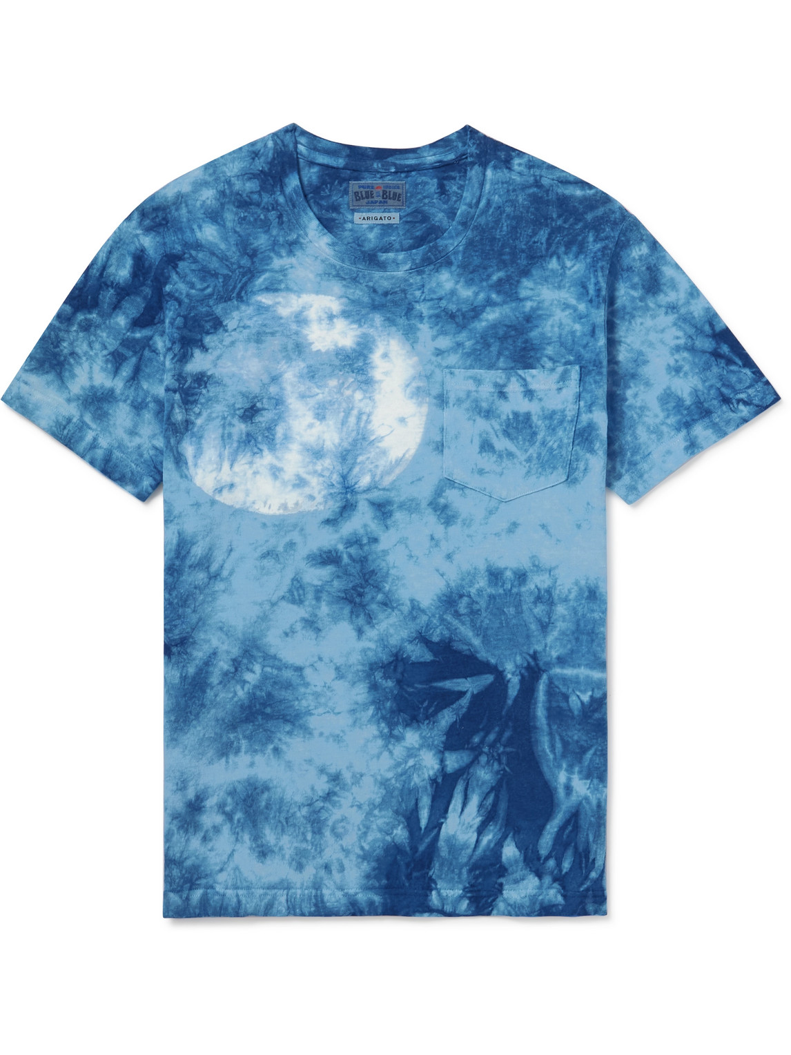 Blue Blue Japan Tie-dyed Cotton-jersey T-shirt In Blue